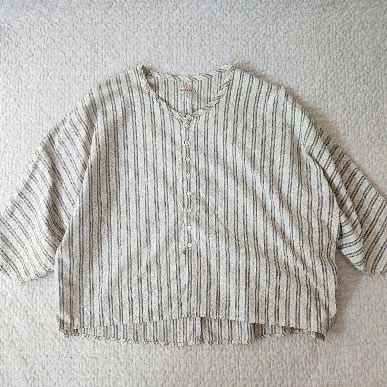 Kapital Geometric Embroidered Cotton Button Shirt Size US XS / EU 42 / 0 - 4 Thumbnail