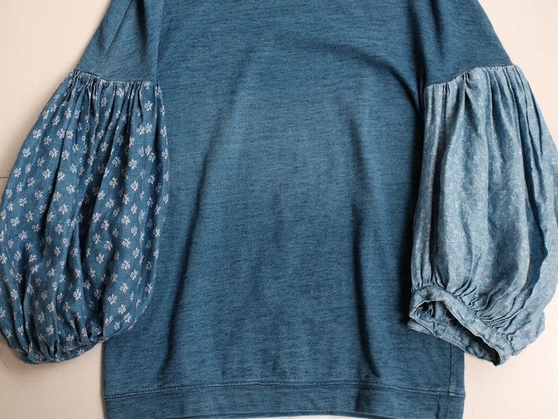 Kapital Kapital Blue Dye Lantern Sleeve Tee Size US M / EU 48-50 / 2 - 7 Thumbnail