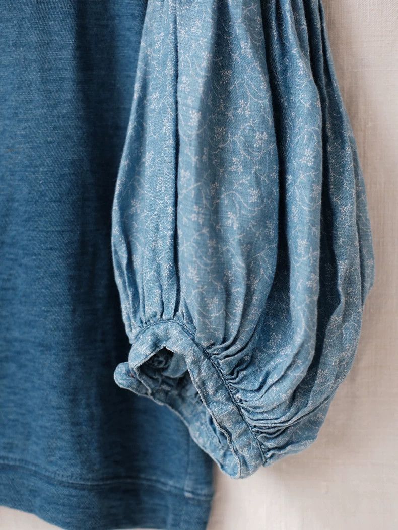 Kapital Kapital Blue Dye Lantern Sleeve Tee Size US M / EU 48-50 / 2 - 4 Thumbnail