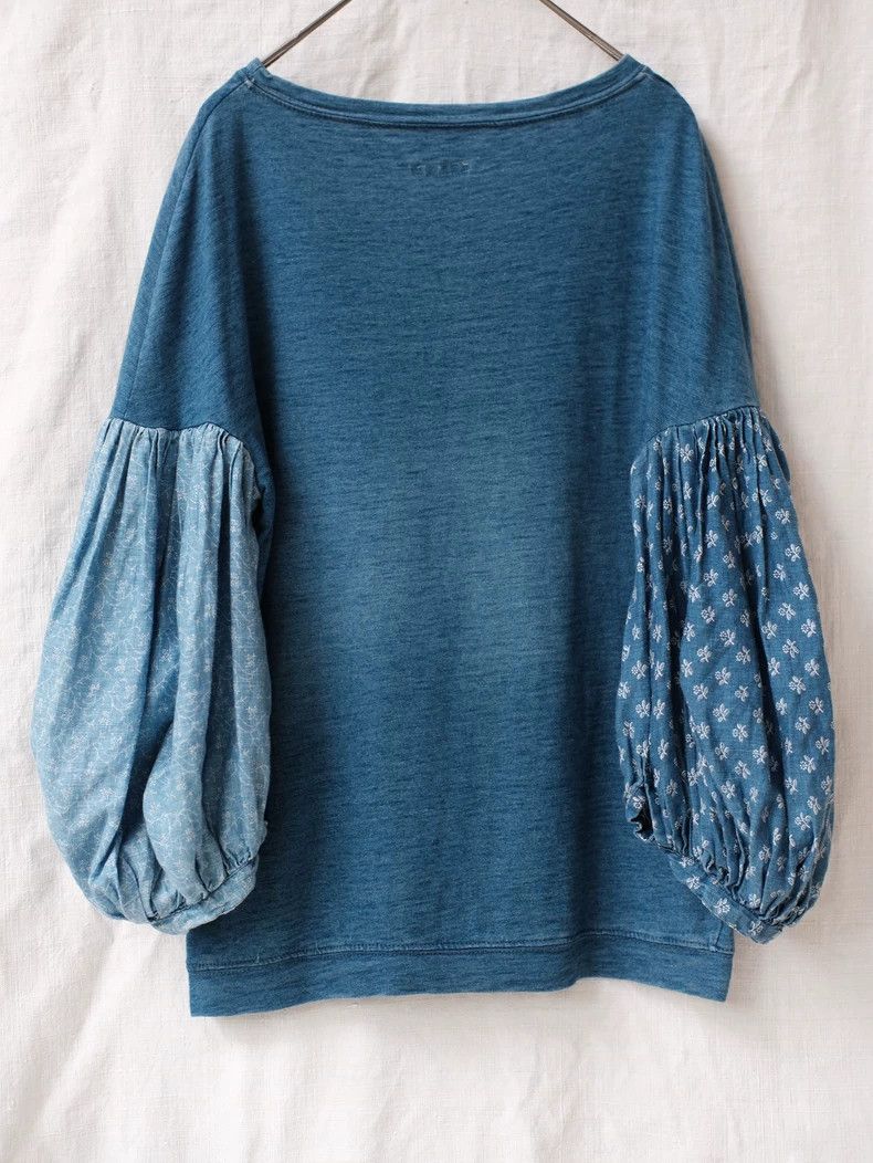 Kapital Kapital Blue Dye Lantern Sleeve Tee Size US M / EU 48-50 / 2 - 6 Thumbnail