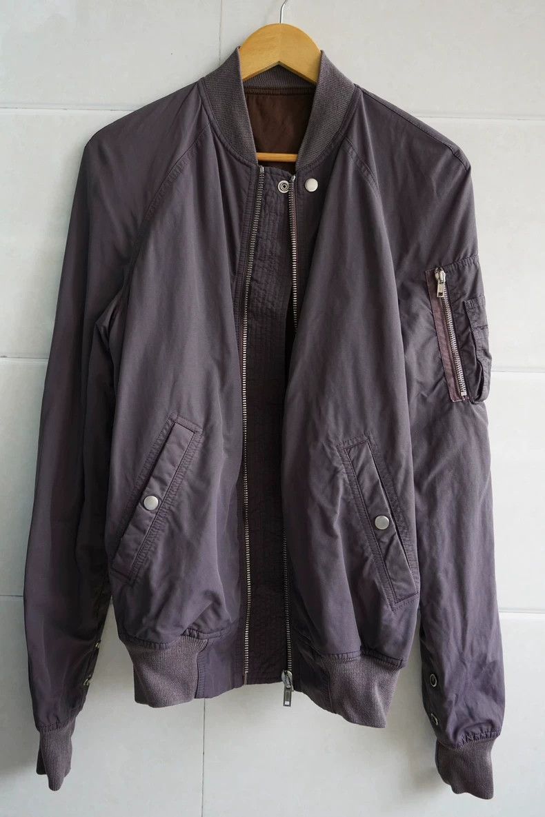 Rick Owens Rick Owens Purple Bomber Jacket for Men Size US M / EU 48-50 / 2 - 4 Thumbnail
