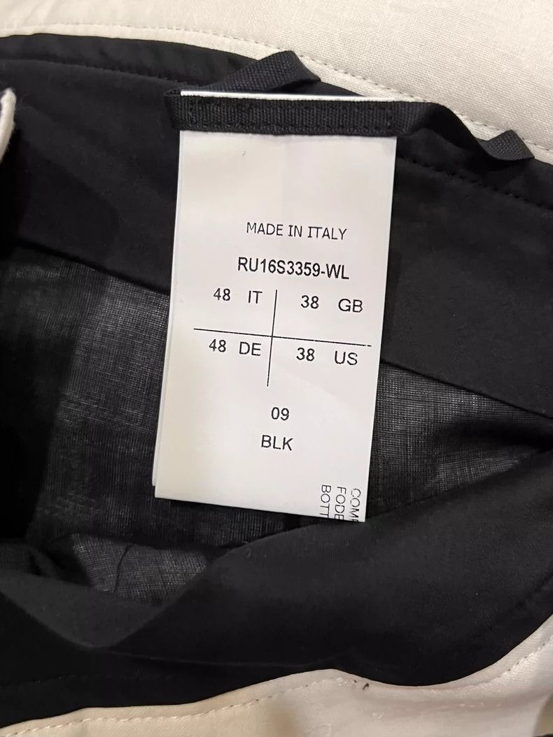 Rick Owens Rick Owens Black Cropped Pants for Summer Size US 38 / EU 54 - 6 Thumbnail