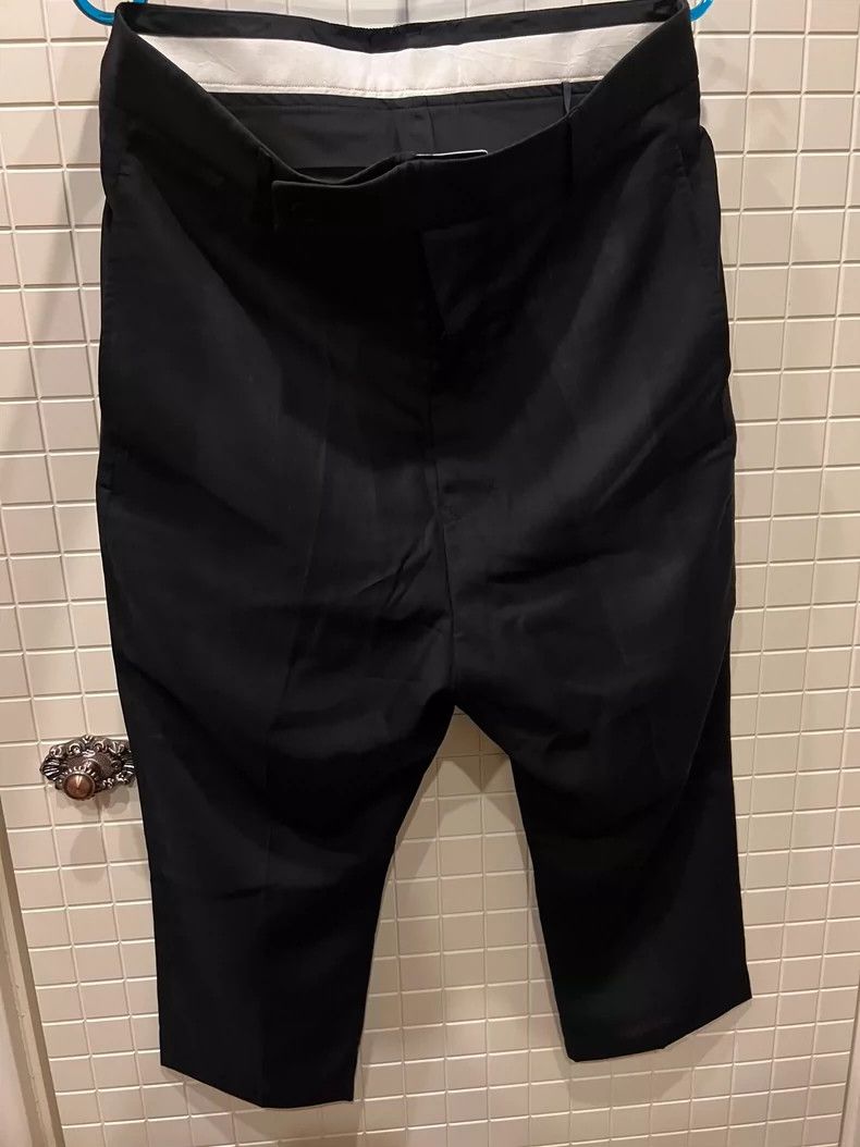 Rick Owens Rick Owens Black Cropped Pants for Summer Size US 38 / EU 54 - 2 Thumbnail