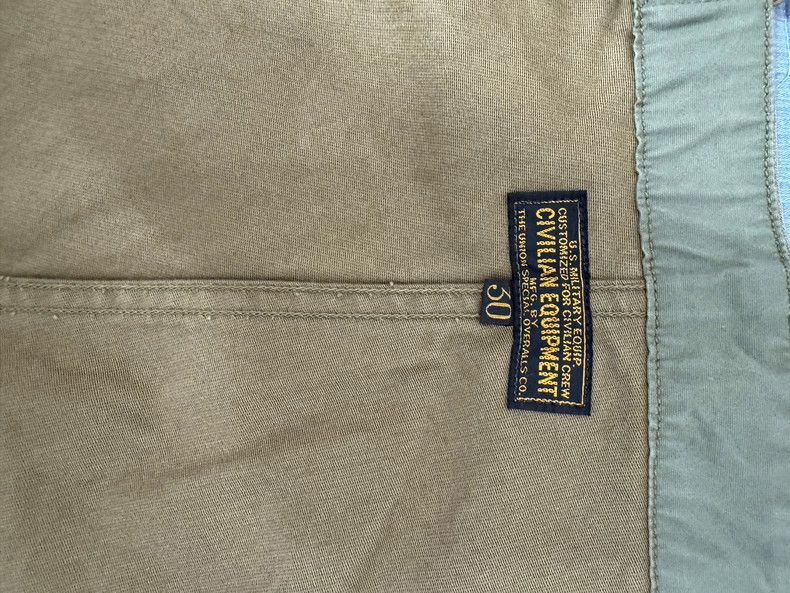 Freewheelers Vintage Jungle Cloth Deck Overalls Size US 30 / EU 46 - 4 Thumbnail