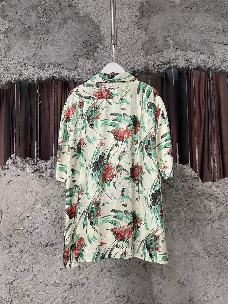 Dries Van Noten Floral Short Sleeve Shirt by Dries Van Noten Size US M / EU 48-50 / 2 - 2 Thumbnail