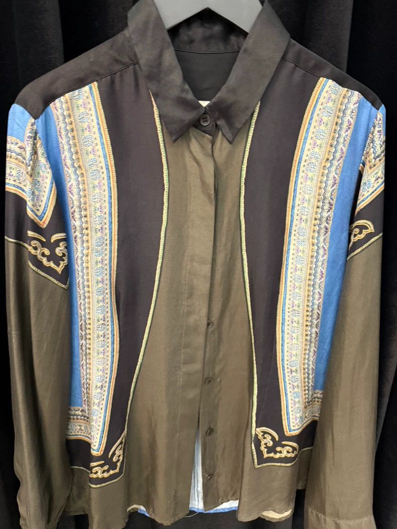 Dries Van Noten Dries Van Noten Silk Shirt Size US M / EU 48-50 / 2 - 2 Thumbnail