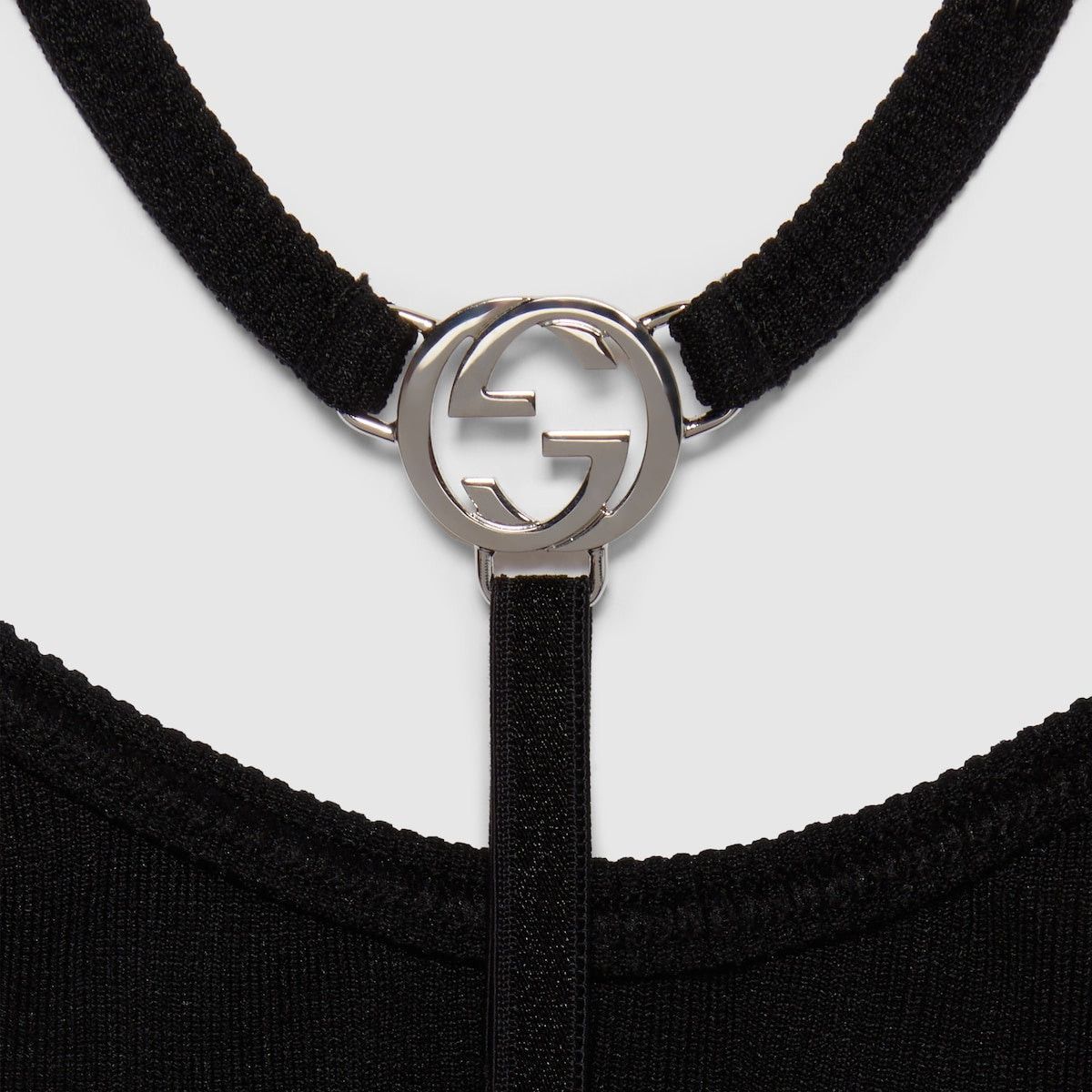 Gucci Gucci Interlocking G Nylon Jersey Crop Top SIZE S Size ONE SIZE - 3 Thumbnail