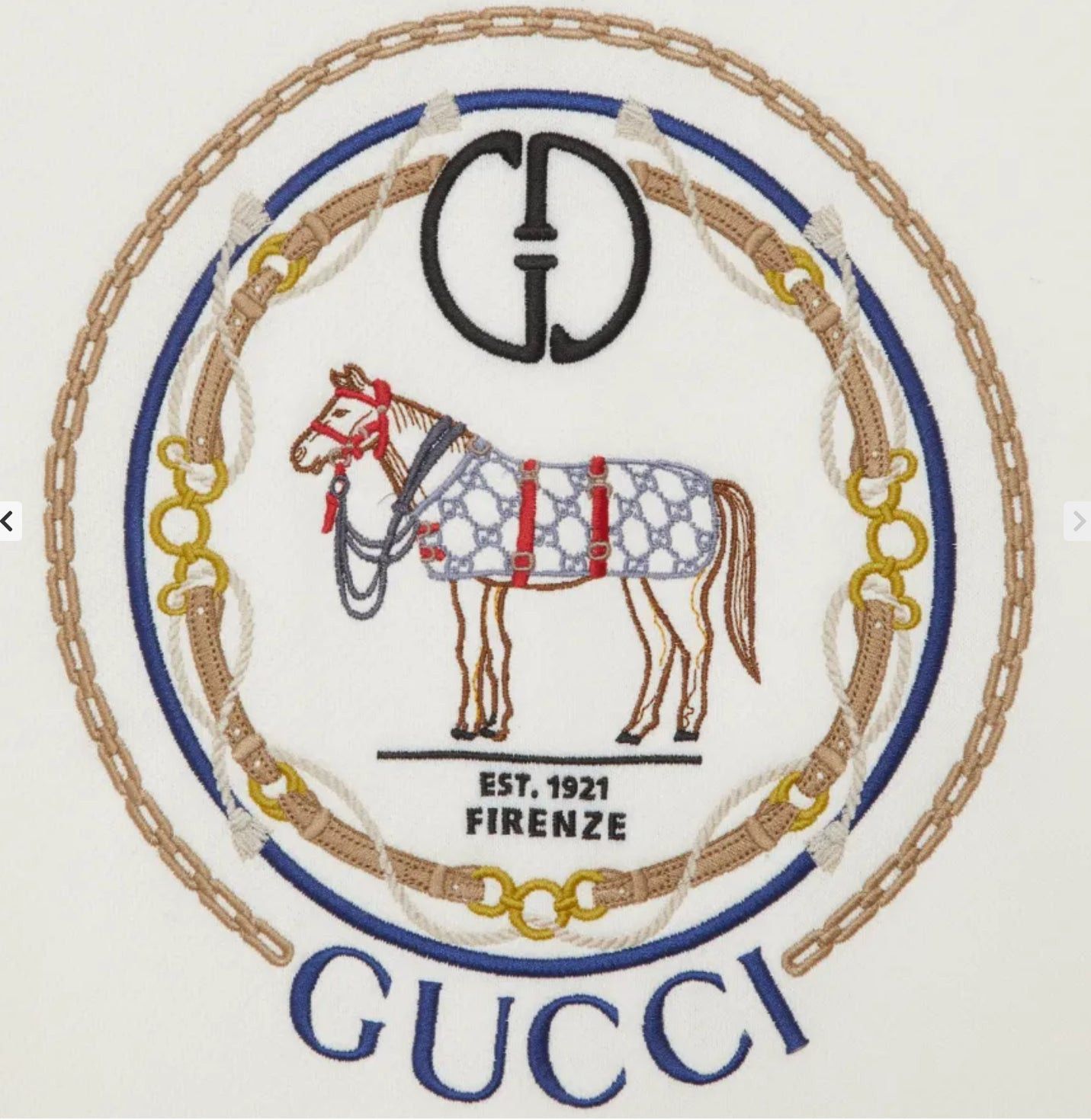 Gucci Gucci Embroidery Jersey Sweatshirt SIZE M Size ONE SIZE - 2 Thumbnail