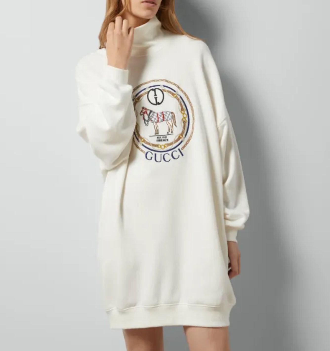 Gucci Gucci Embroidery Jersey Sweatshirt SIZE L Size ONE SIZE - 3 Thumbnail