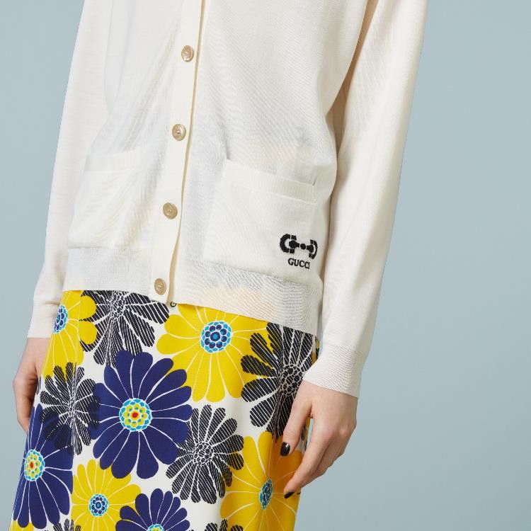 Gucci Gucci Horsebit Logo Extra Fine Wool Cardigan SIZE M Size ONE SIZE - 2 Thumbnail