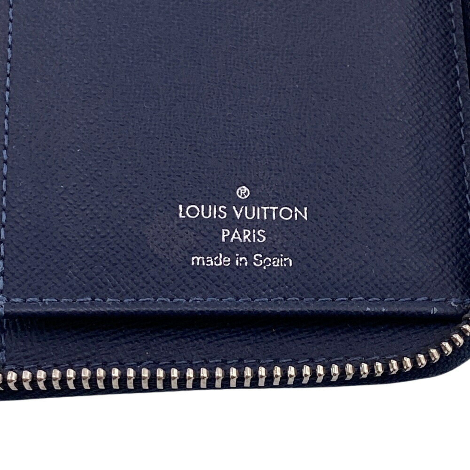 Louis Vuitton Louis Vuitton Wallet M30510 Zippy Vertical Taiga Long Navy Men's Size ONE SIZE - 9 Thumbnail