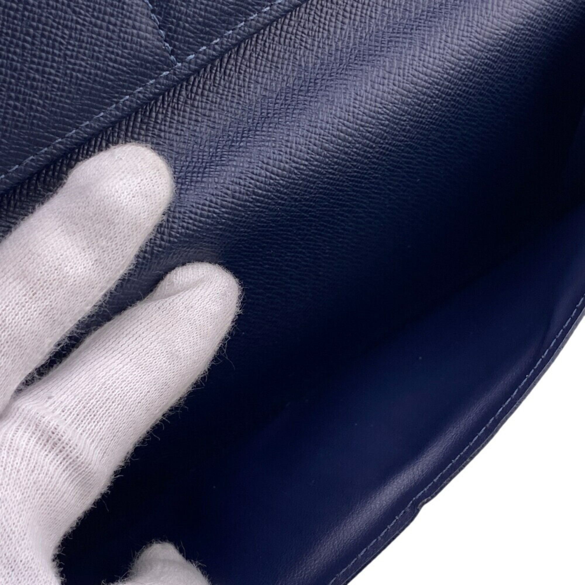 Louis Vuitton Louis Vuitton Wallet M30510 Zippy Vertical Taiga Long Navy Men's Size ONE SIZE - 8 Thumbnail