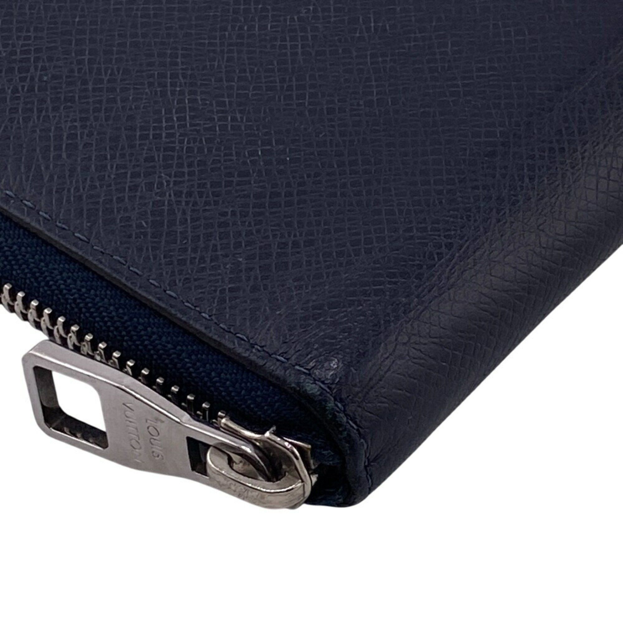 Louis Vuitton Louis Vuitton Wallet M30510 Zippy Vertical Taiga Long Navy Men's Size ONE SIZE - 3 Thumbnail
