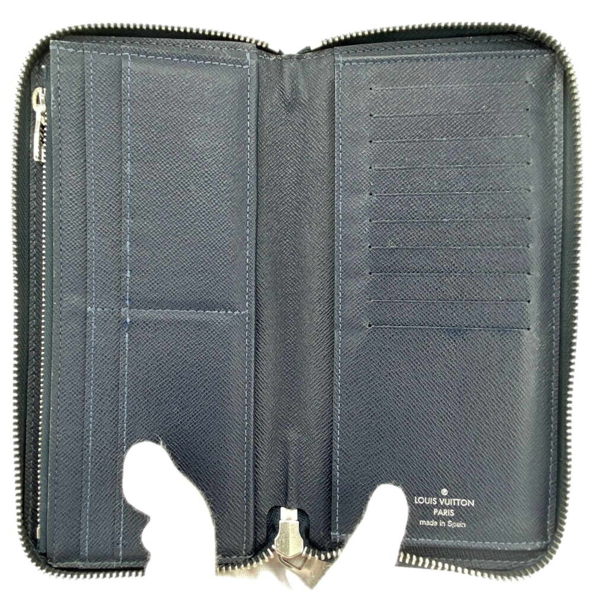 Louis Vuitton Louis Vuitton Wallet M30510 Zippy Vertical Taiga Long Navy Men's Size ONE SIZE - 5 Thumbnail