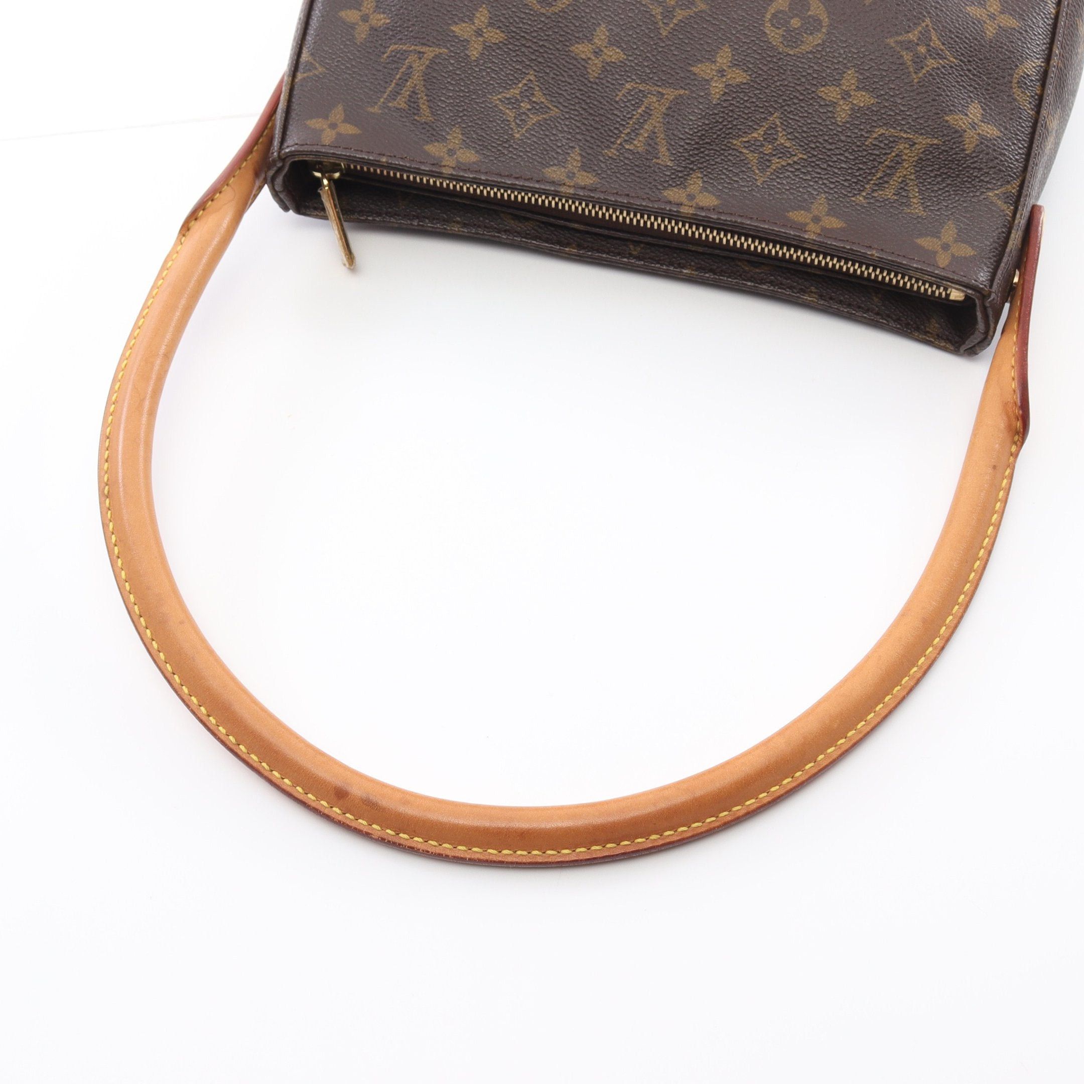 Louis Vuitton Louis Vuitton Looping Mm Monogram Shoulder Bag Leather Brown Size ONE SIZE - 7 Thumbnail