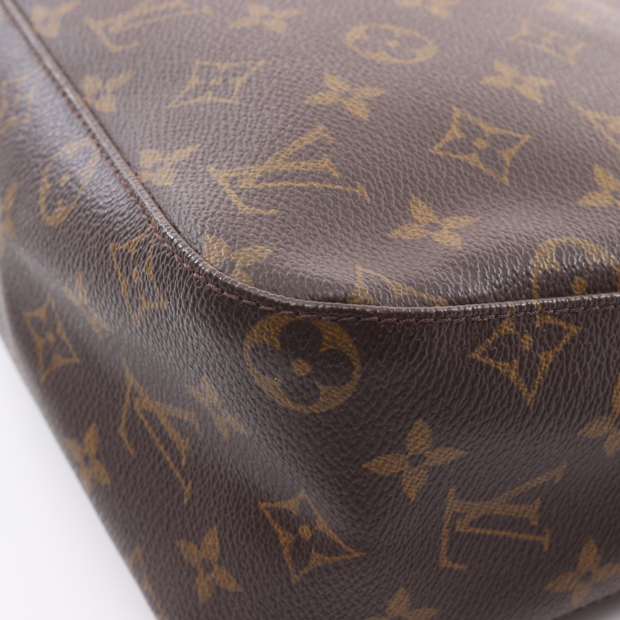 Louis Vuitton Louis Vuitton Looping Mm Monogram Shoulder Bag Leather Brown Size ONE SIZE - 12 Thumbnail