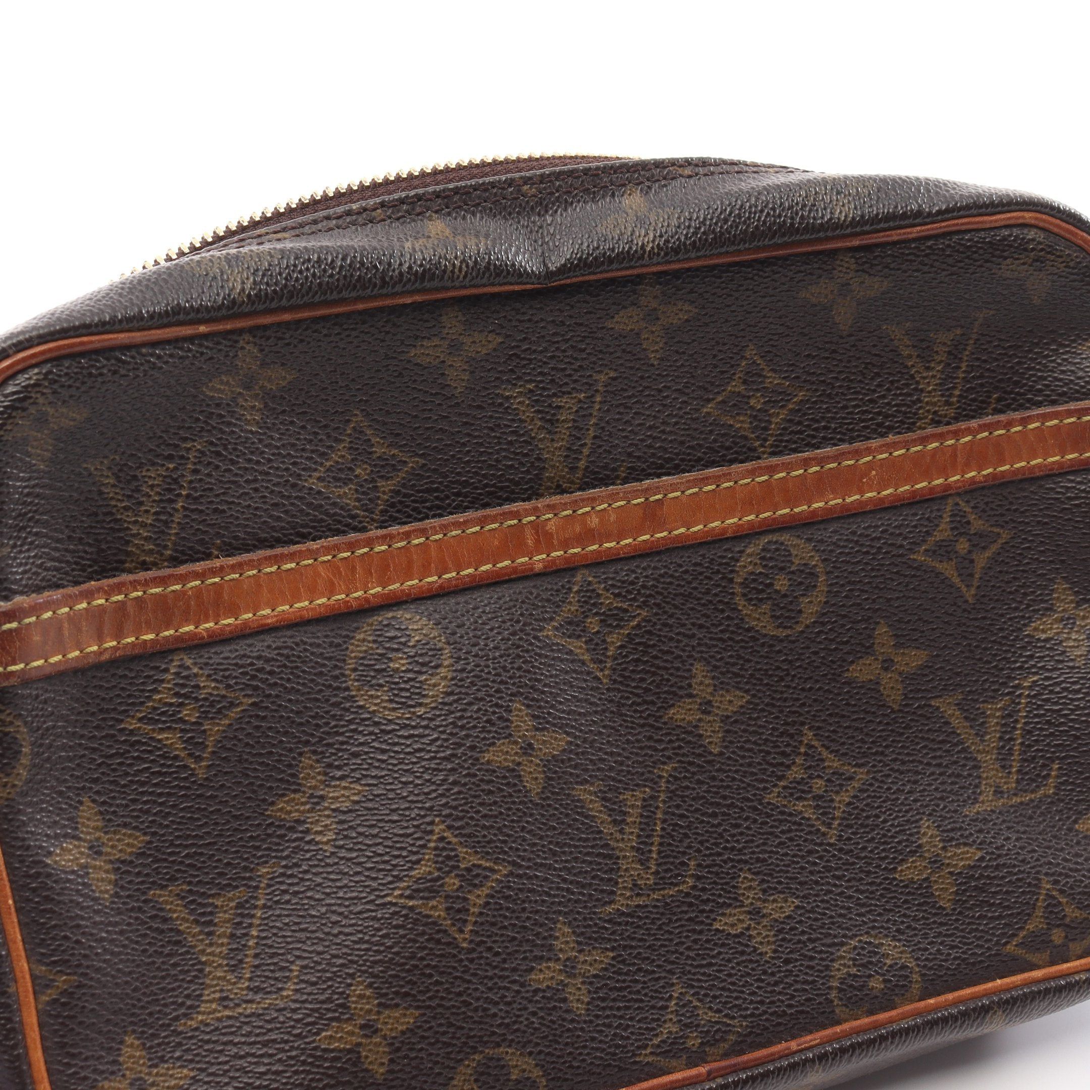 Louis Vuitton Louis Vuitton Compiègne 23 Monogram Clutch Bag Second Leather Brown Size ONE SIZE - 12 Thumbnail
