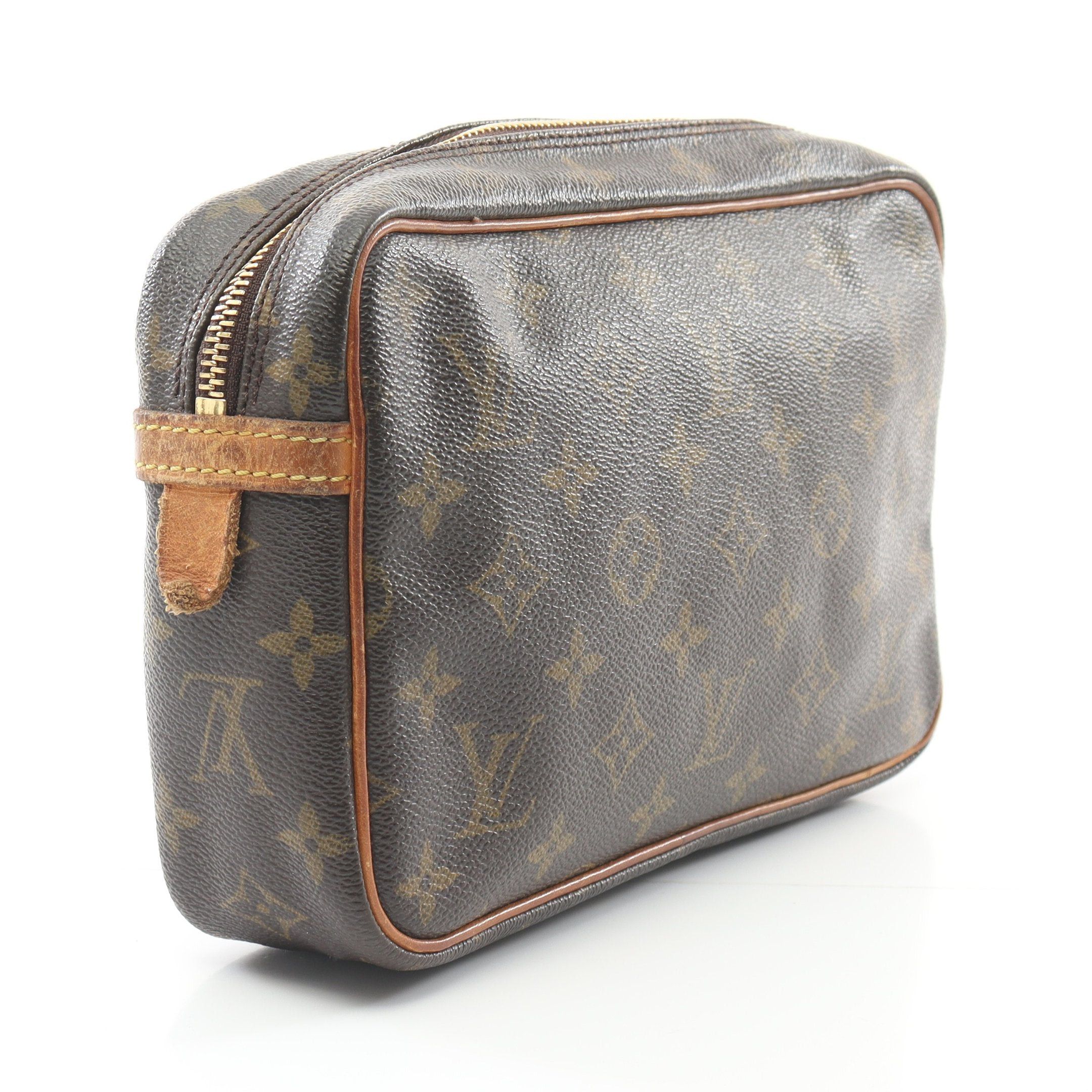Louis Vuitton Louis Vuitton Compiègne 23 Monogram Clutch Bag Second Leather Brown Size ONE SIZE - 2 Thumbnail