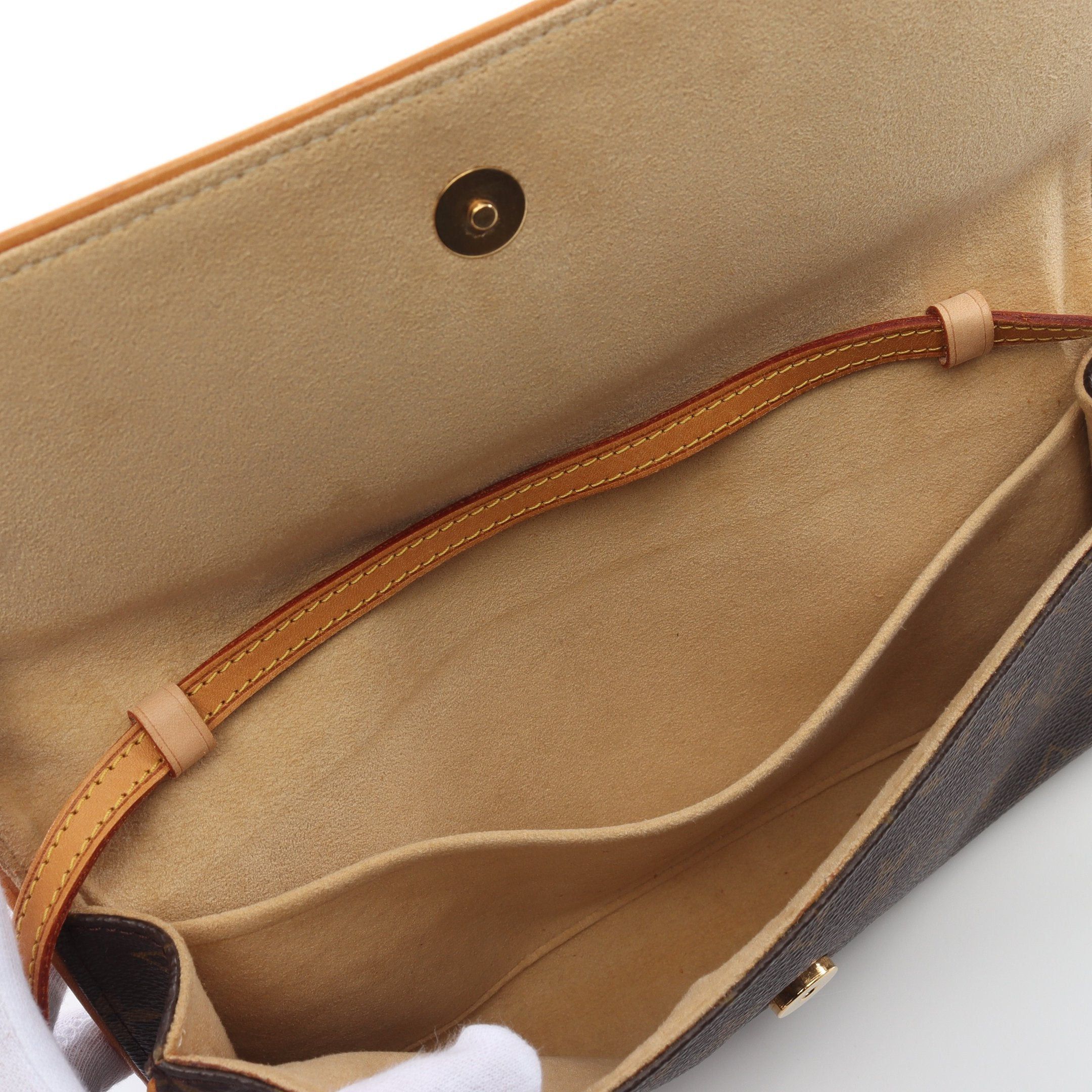 Louis Vuitton Louis Vuitton Pochette Twin Gm Monogram Shoulder Bag Leather Brown Size ONE SIZE - 12 Thumbnail