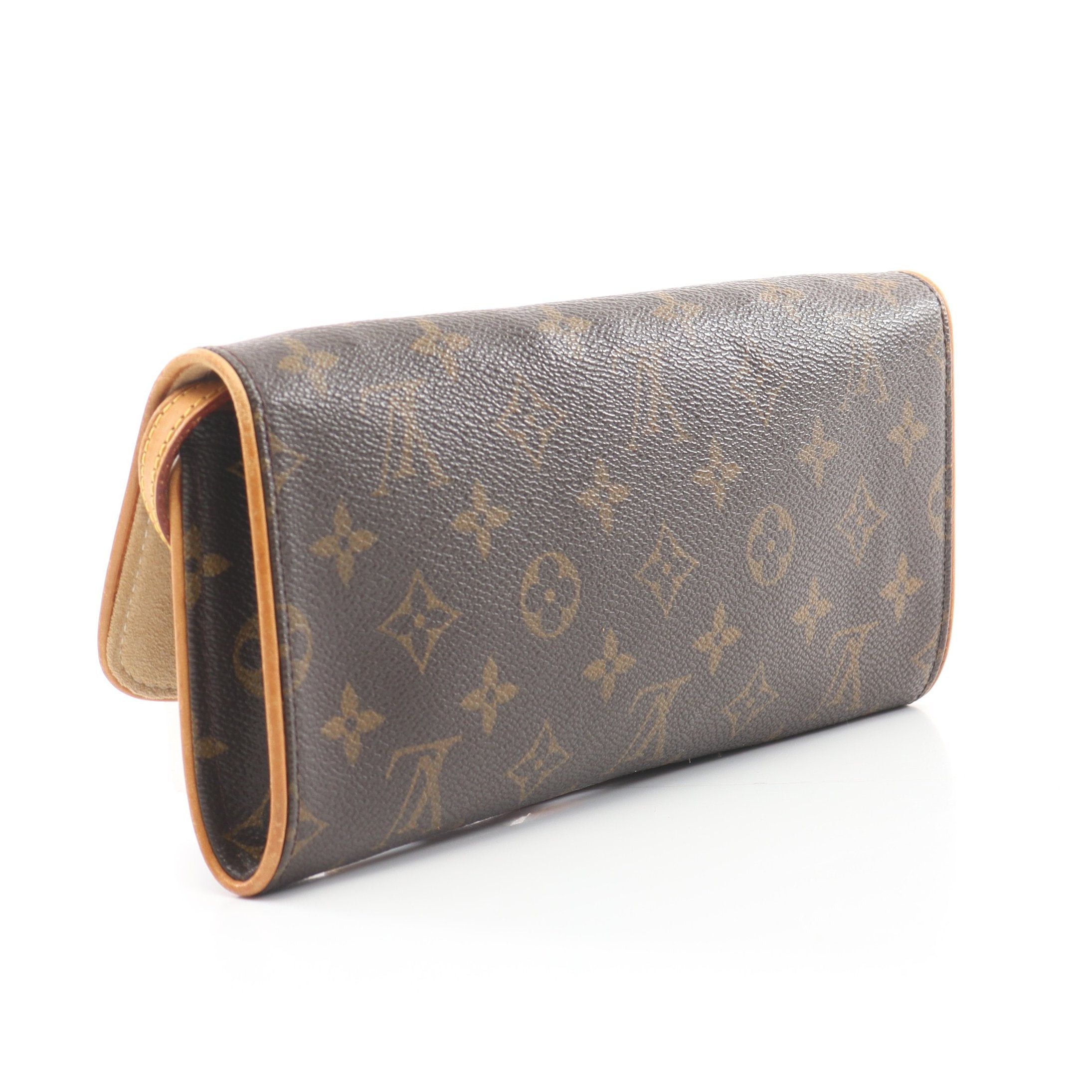 Louis Vuitton Louis Vuitton Pochette Twin Gm Monogram Shoulder Bag Leather Brown Size ONE SIZE - 2 Thumbnail