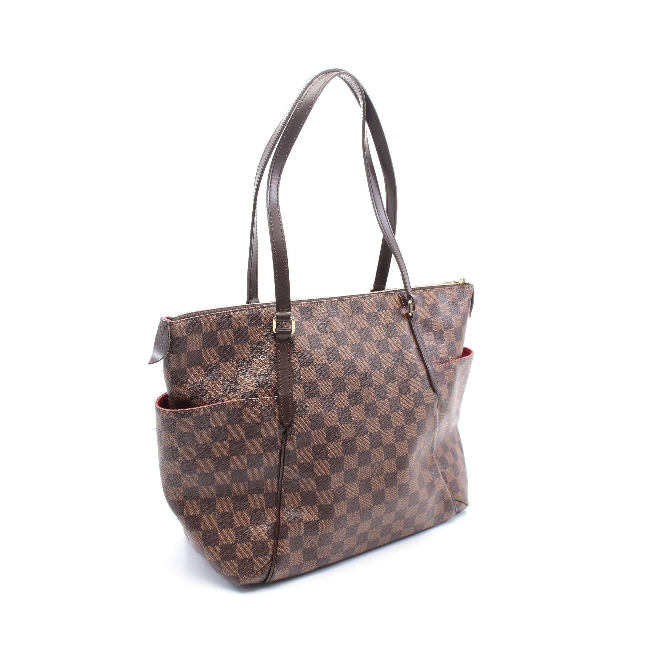 Louis Vuitton Louis Vuitton Totally Mm Damier Ebene Shoulder Bag Tote Leather Brown Size ONE SIZE - 2 Thumbnail