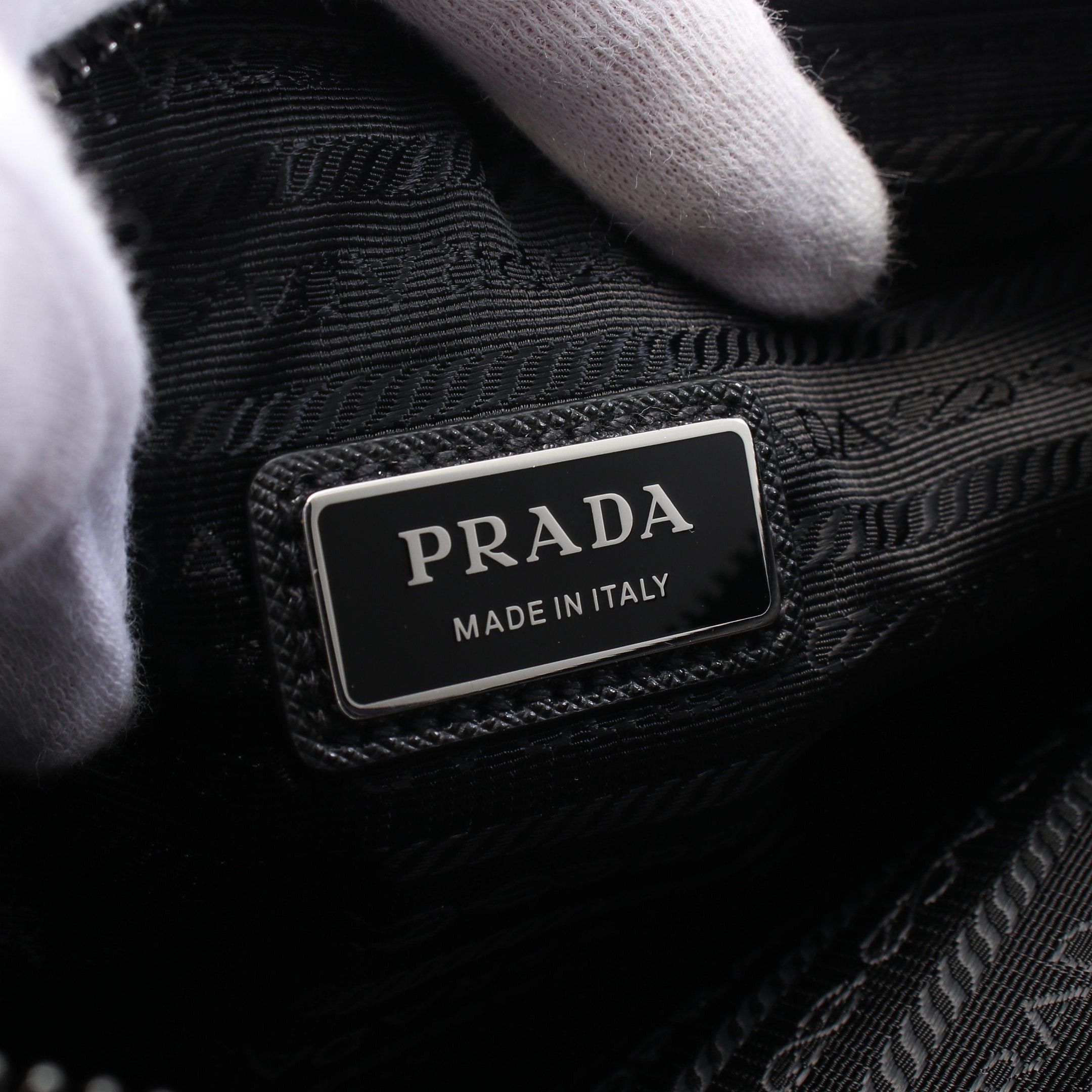 Prada Prada Saffiano Travel Shoulder Bag Nylon Leather Black Size ONE SIZE - 4 Thumbnail