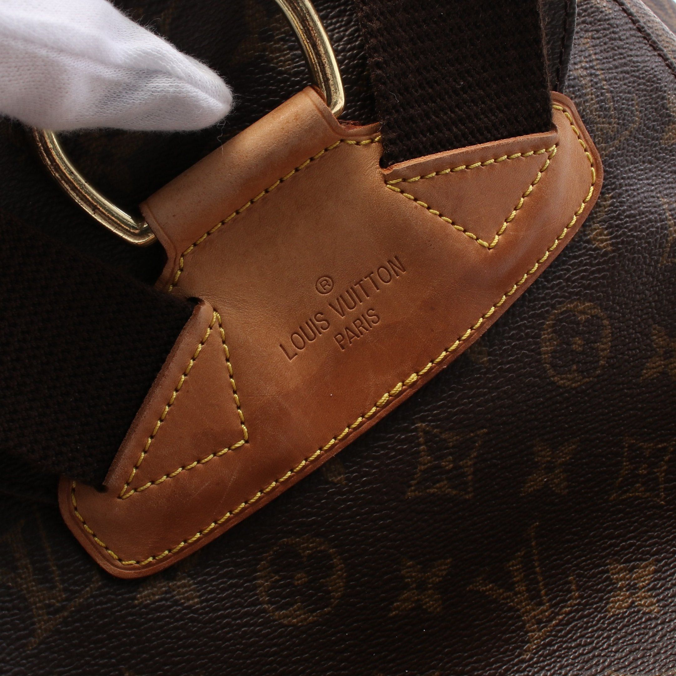 Louis Vuitton Louis Vuitton Montsouris Gm Monogram Backpack Rucksack Leather Brown Size ONE SIZE - 9 Thumbnail