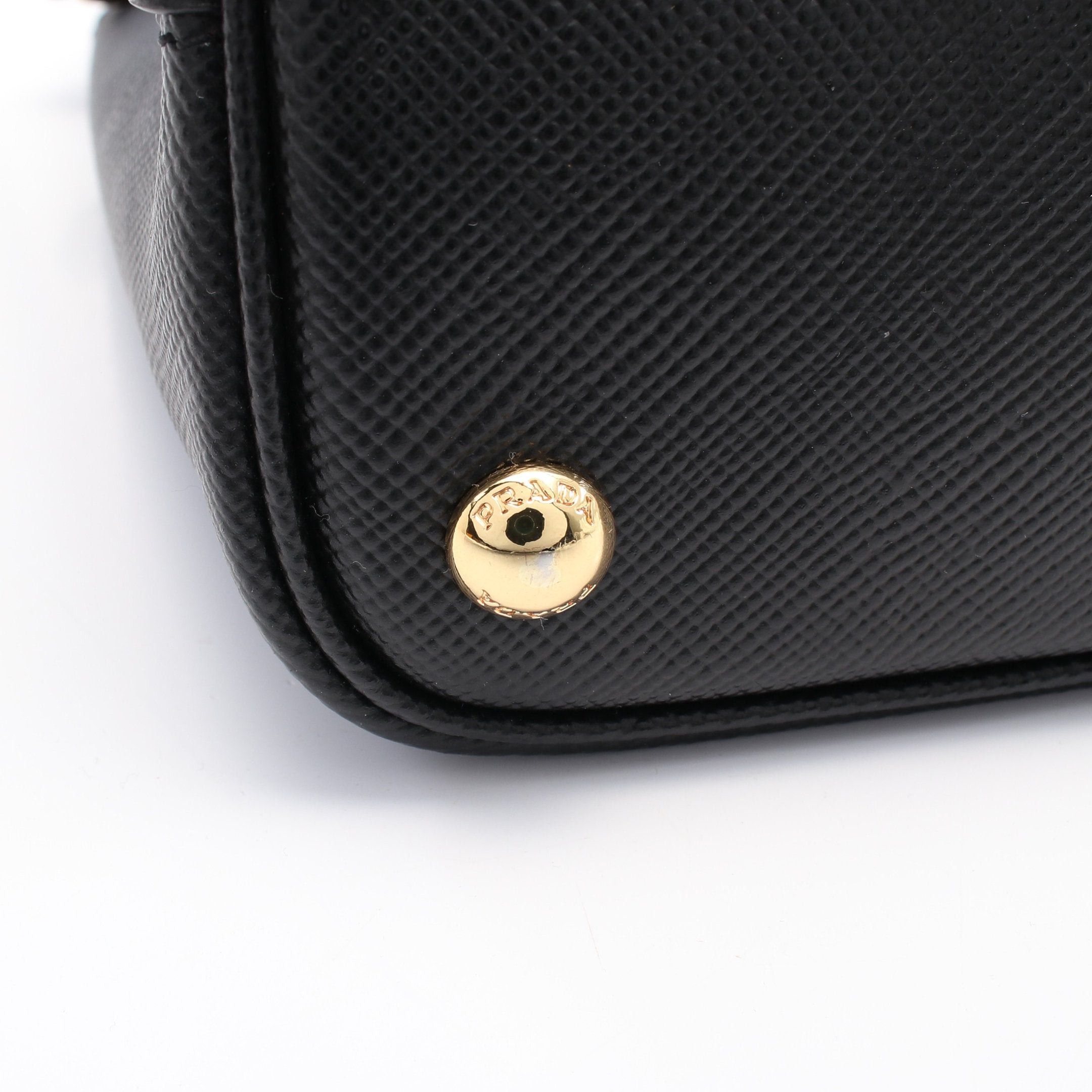 Prada Prada Saffiano Cuir C Handbag Leather Black Size ONE SIZE - 5 Thumbnail