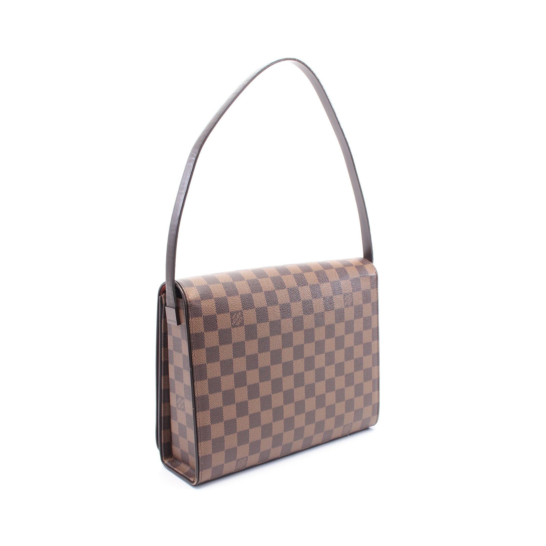 Louis Vuitton Louis Vuitton Tribeca Carré Damier Ebene One Shoulder Bag Leather Brown Size ONE SIZE - 2 Thumbnail