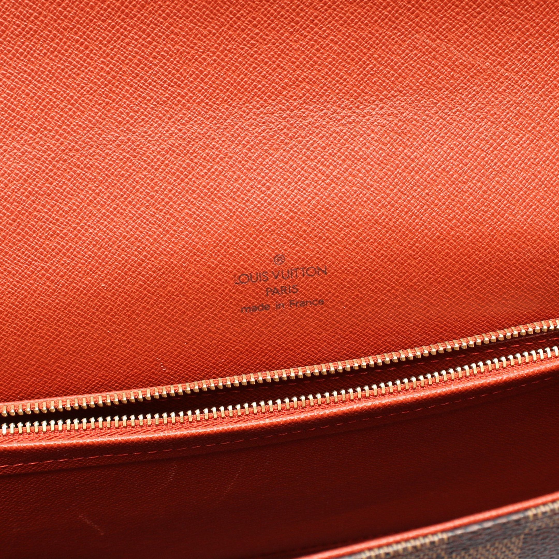 Louis Vuitton Louis Vuitton Tribeca Carré Damier Ebene One Shoulder Bag Leather Brown Size ONE SIZE - 4 Thumbnail