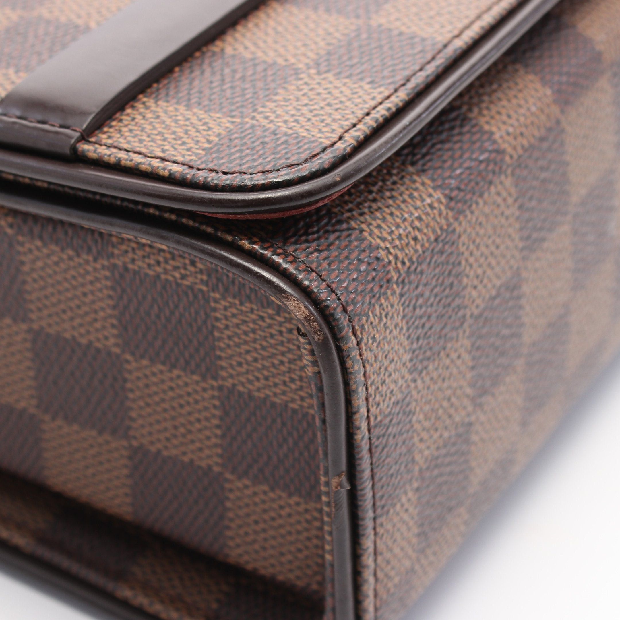 Louis Vuitton Louis Vuitton Tribeca Carré Damier Ebene One Shoulder Bag Leather Brown Size ONE SIZE - 6 Thumbnail