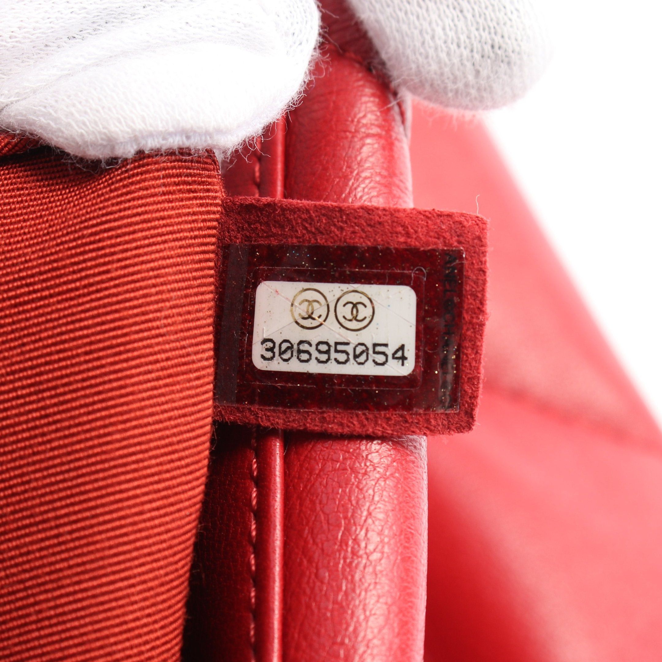 Chanel Chanel 19 Dizeneuf Matelasse Chain Shoulder Bag Leather Red Combination Metal Fittings Size ONE SIZE - 5 Thumbnail