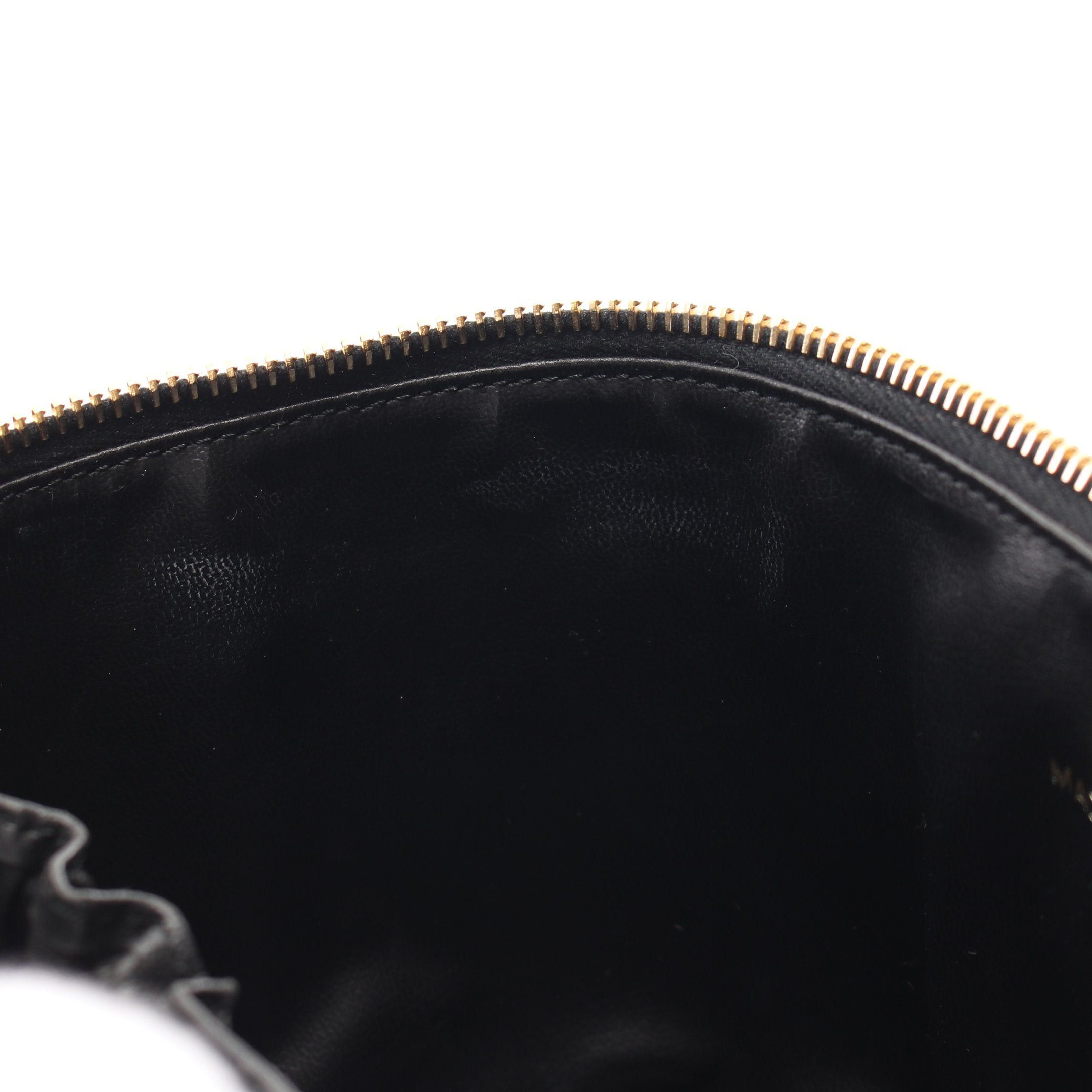 Chanel Chanel Coco Mark Handbag Vanity Bag Caviar Skin Black Gold Hardware Size ONE SIZE - 7 Thumbnail