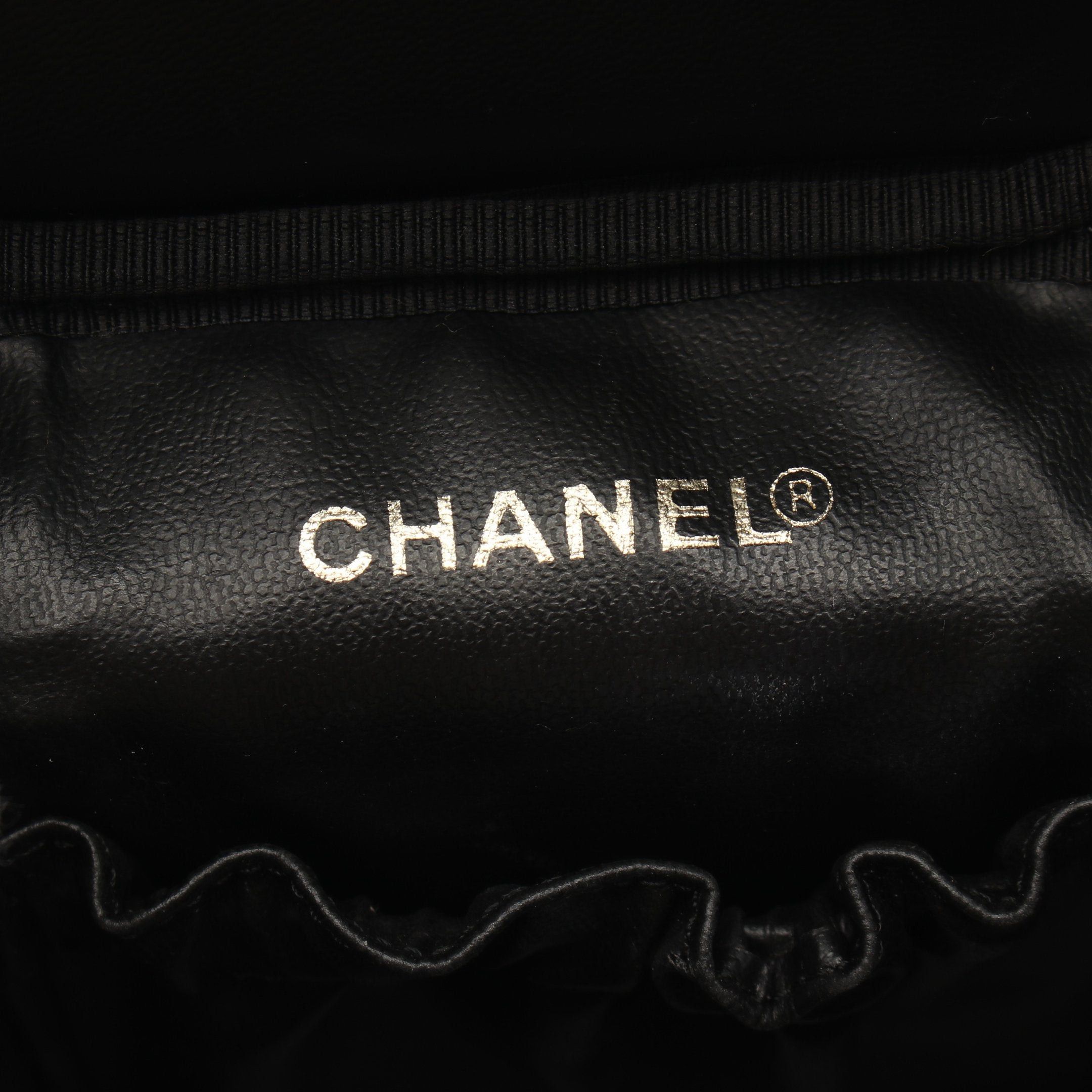 Chanel Chanel Coco Mark Handbag Vanity Bag Caviar Skin Black Gold Hardware Size ONE SIZE - 4 Thumbnail