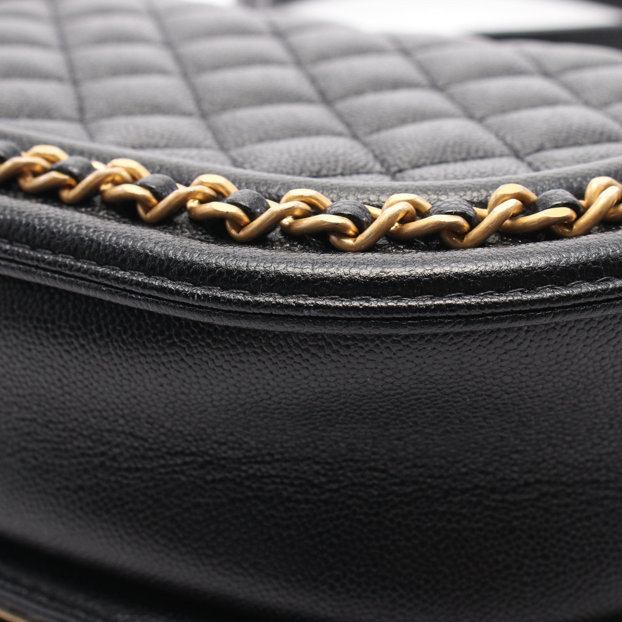 Chanel Chanel Boy Chanel Small Chain Shoulder Bag Caviar Skin Black Gold Hardware Size ONE SIZE - 8 Thumbnail