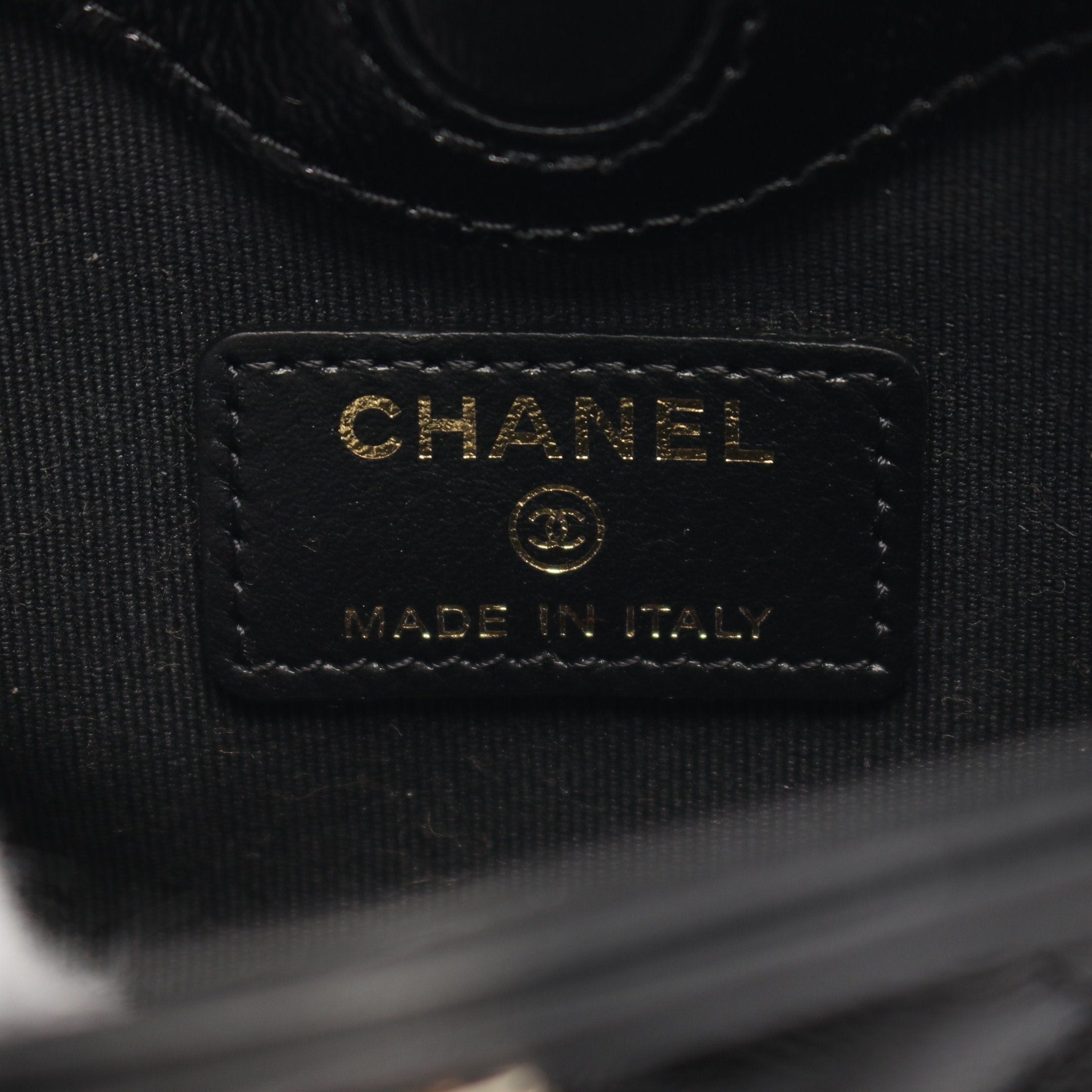 Chanel Chanel Chain Clutch Shoulder Bag Leather Black Gold Hardware Size ONE SIZE - 4 Thumbnail