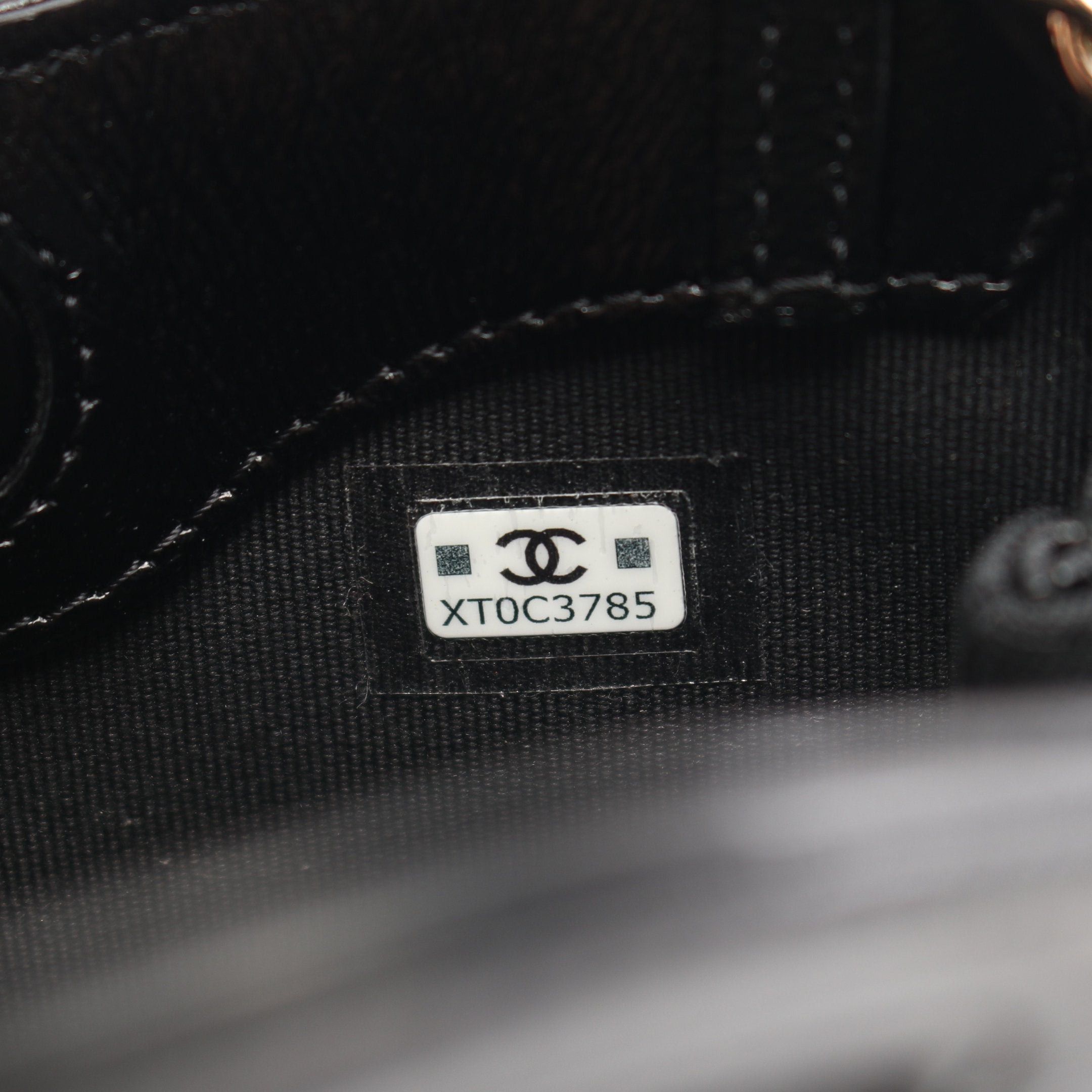 Chanel Chanel Chain Clutch Shoulder Bag Leather Black Gold Hardware Size ONE SIZE - 5 Thumbnail