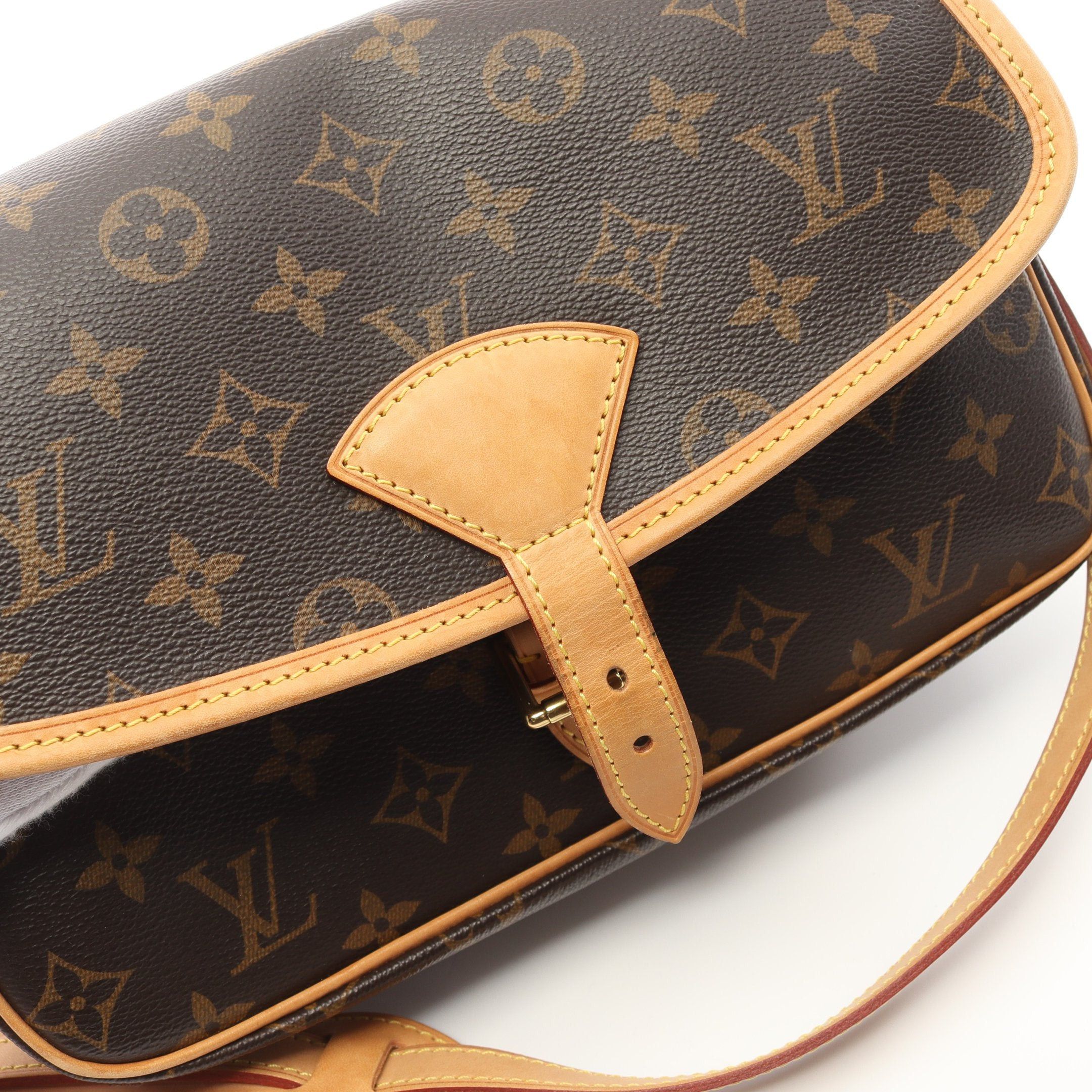 Louis Vuitton Louis Vuitton Sologne Monogram Shoulder Bag Leather Brown Size ONE SIZE - 9 Thumbnail