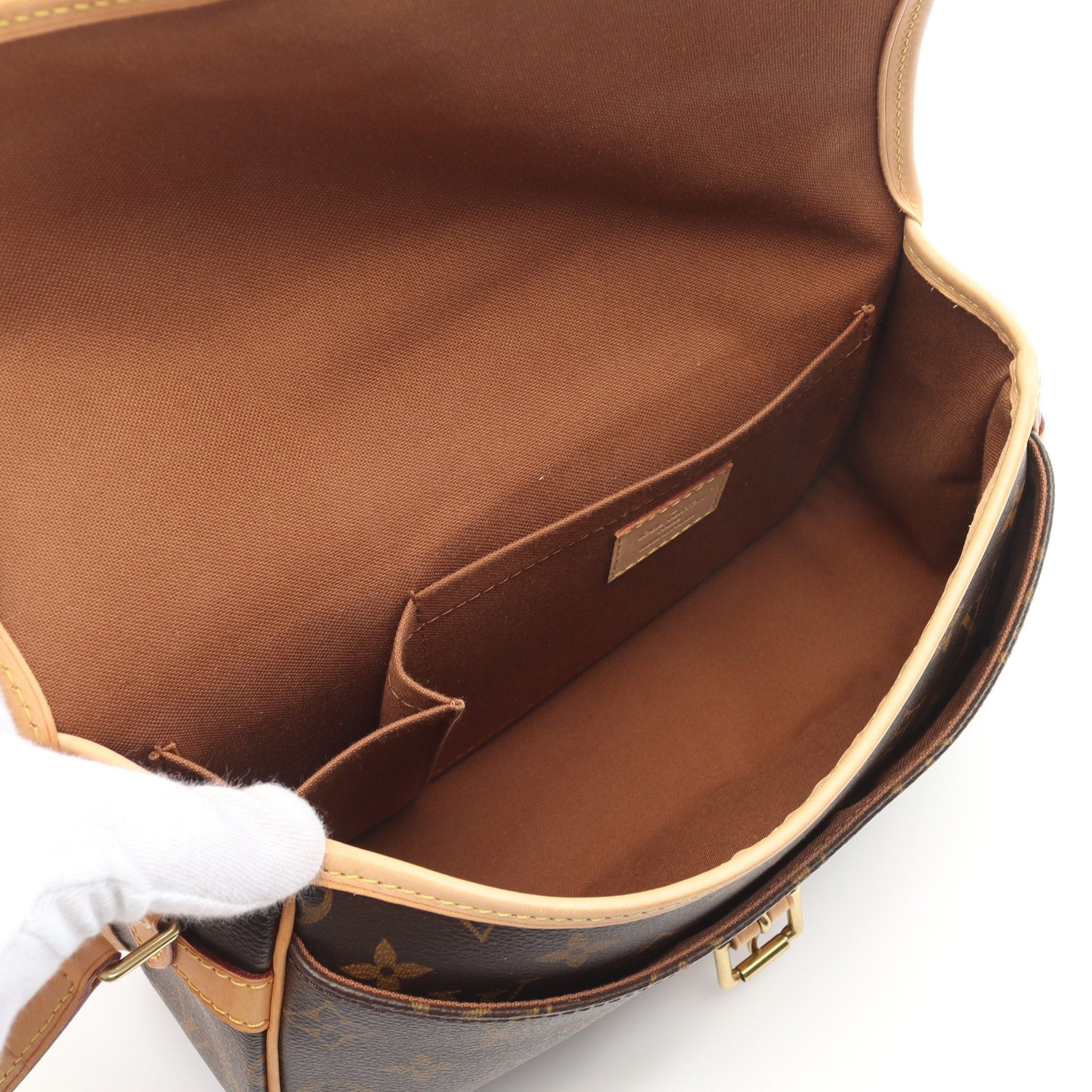 Louis Vuitton Louis Vuitton Sologne Monogram Shoulder Bag Leather Brown Size ONE SIZE - 3 Thumbnail