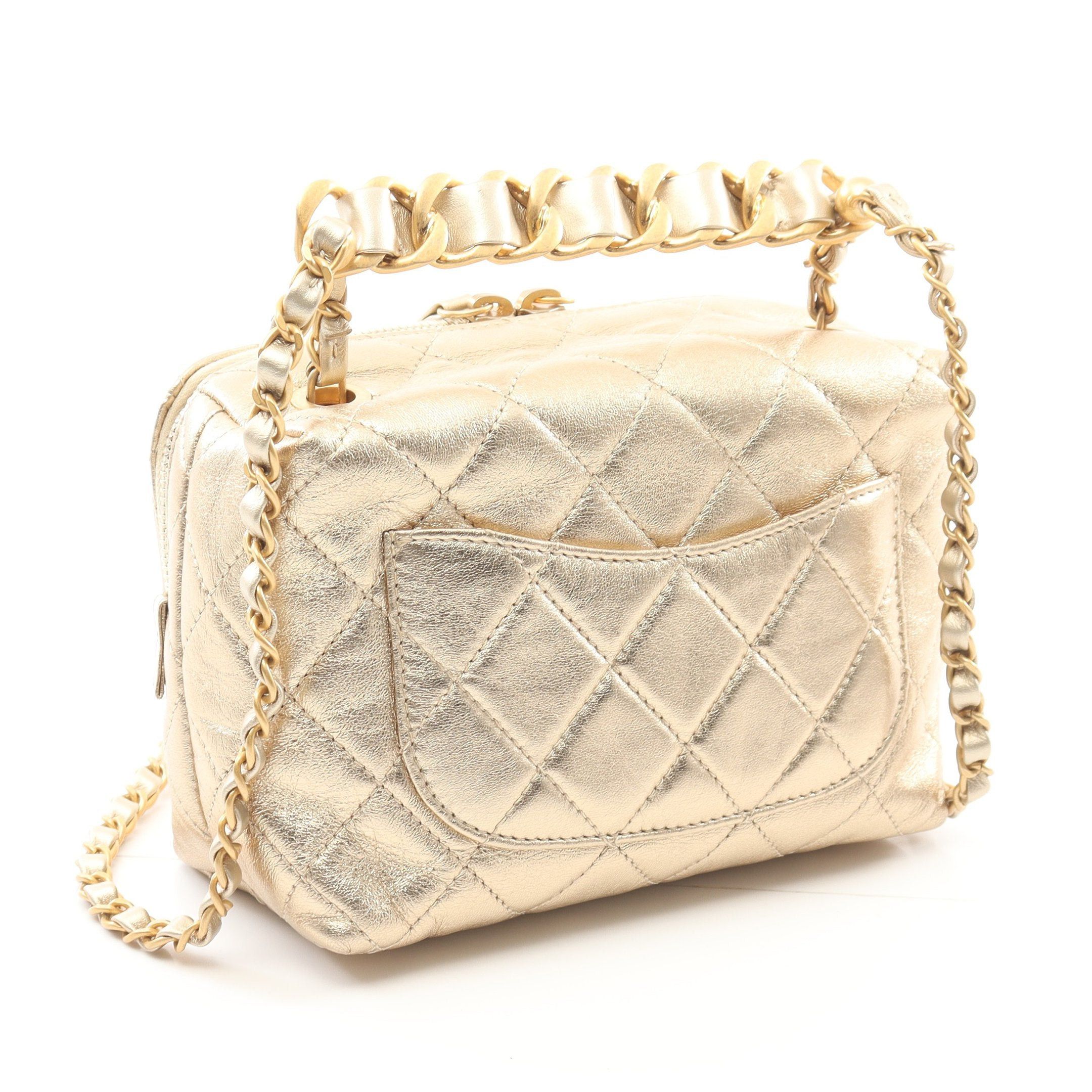 Chanel Chanel Matelasse Chain Shoulder Bag Leather Champagne Gold Hardware Size ONE SIZE - 2 Thumbnail