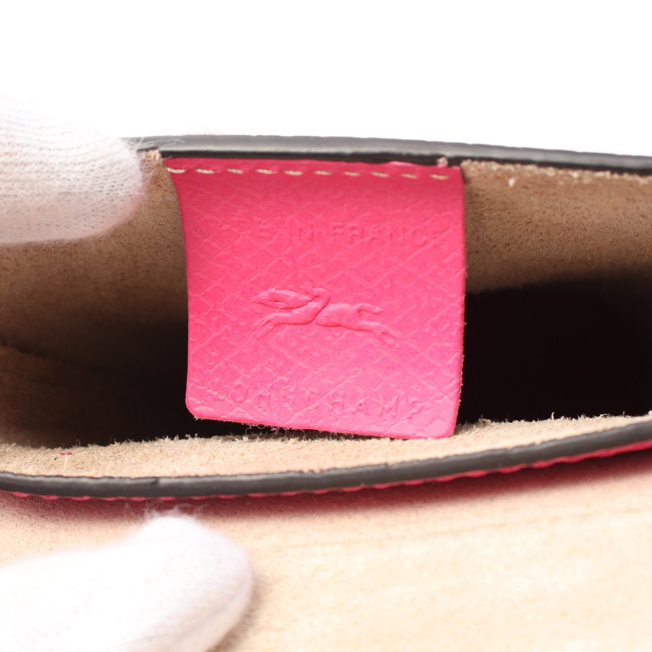 Longchamp Longchamp Epurée Smartphone Case Shoulder Bag Leather Pink Size ONE SIZE - 5 Thumbnail