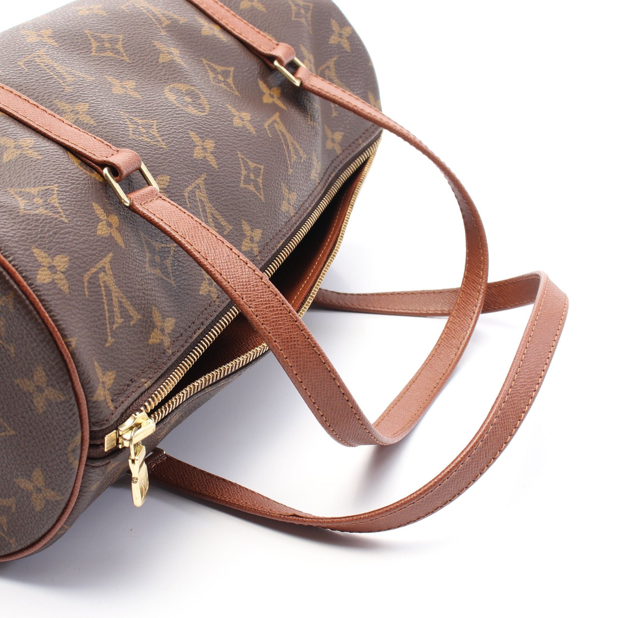 Louis Vuitton Louis Vuitton Papillon 30 Monogram Old Model Handbag Leather Brown Size ONE SIZE - 8 Thumbnail