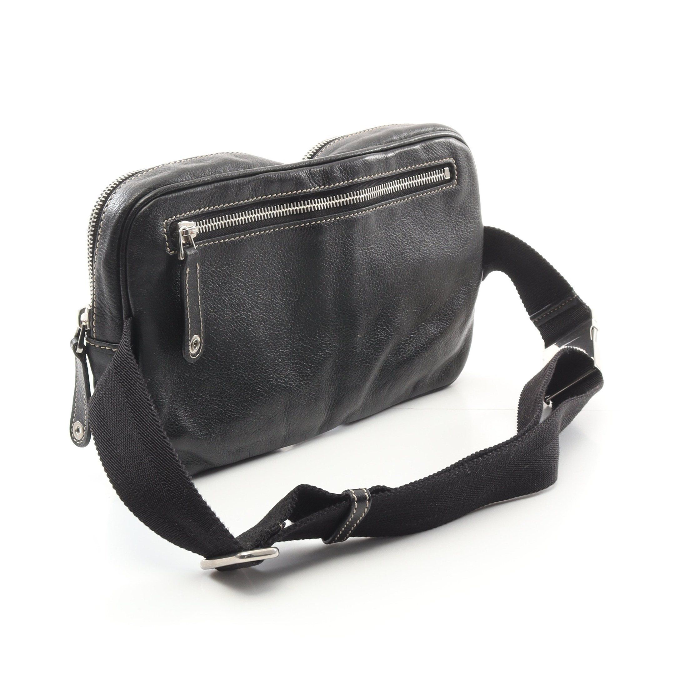 Gucci Gucci Body Bag Waist Leather Black Size ONE SIZE - 2 Thumbnail