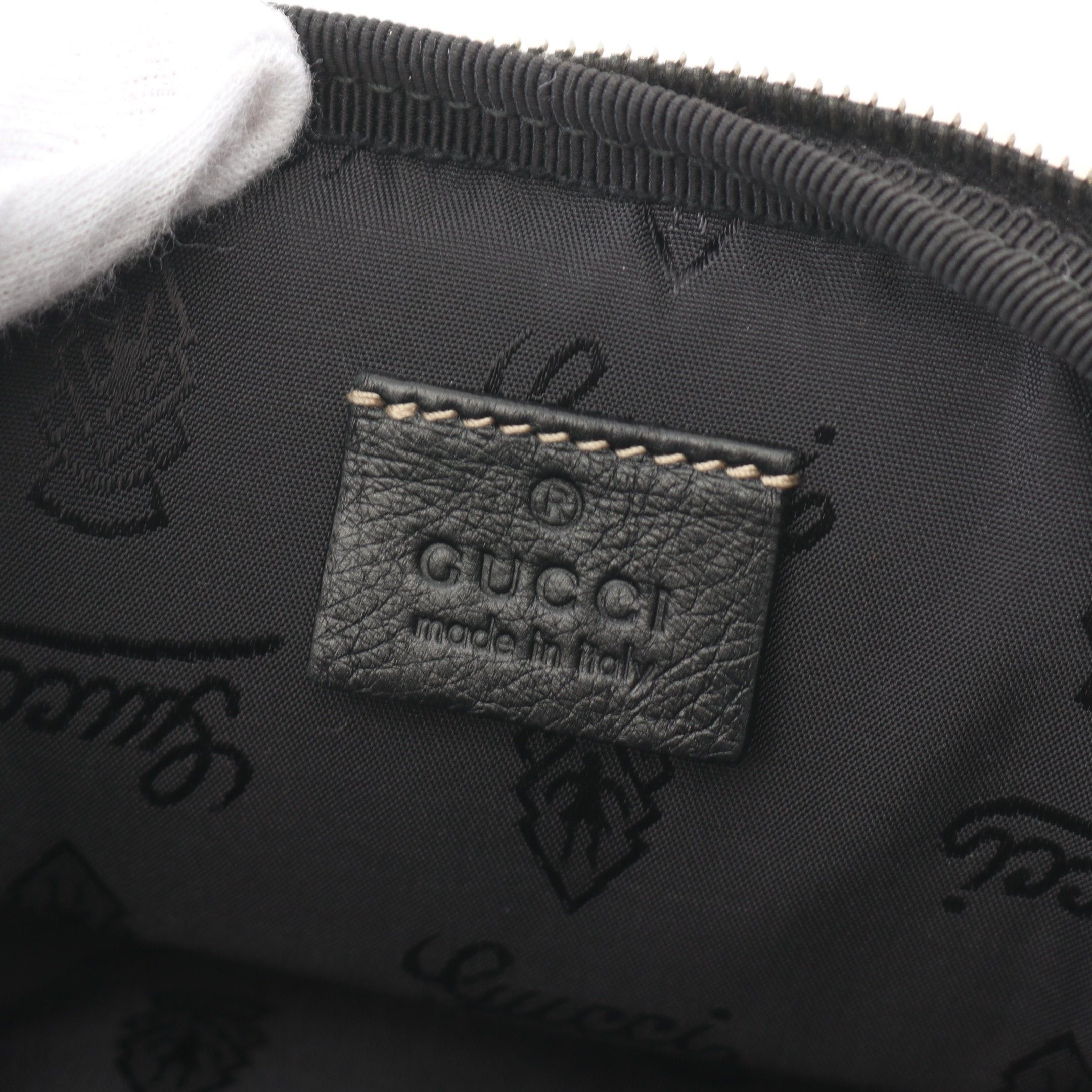 Gucci Gucci Body Bag Waist Leather Black Size ONE SIZE - 4 Thumbnail