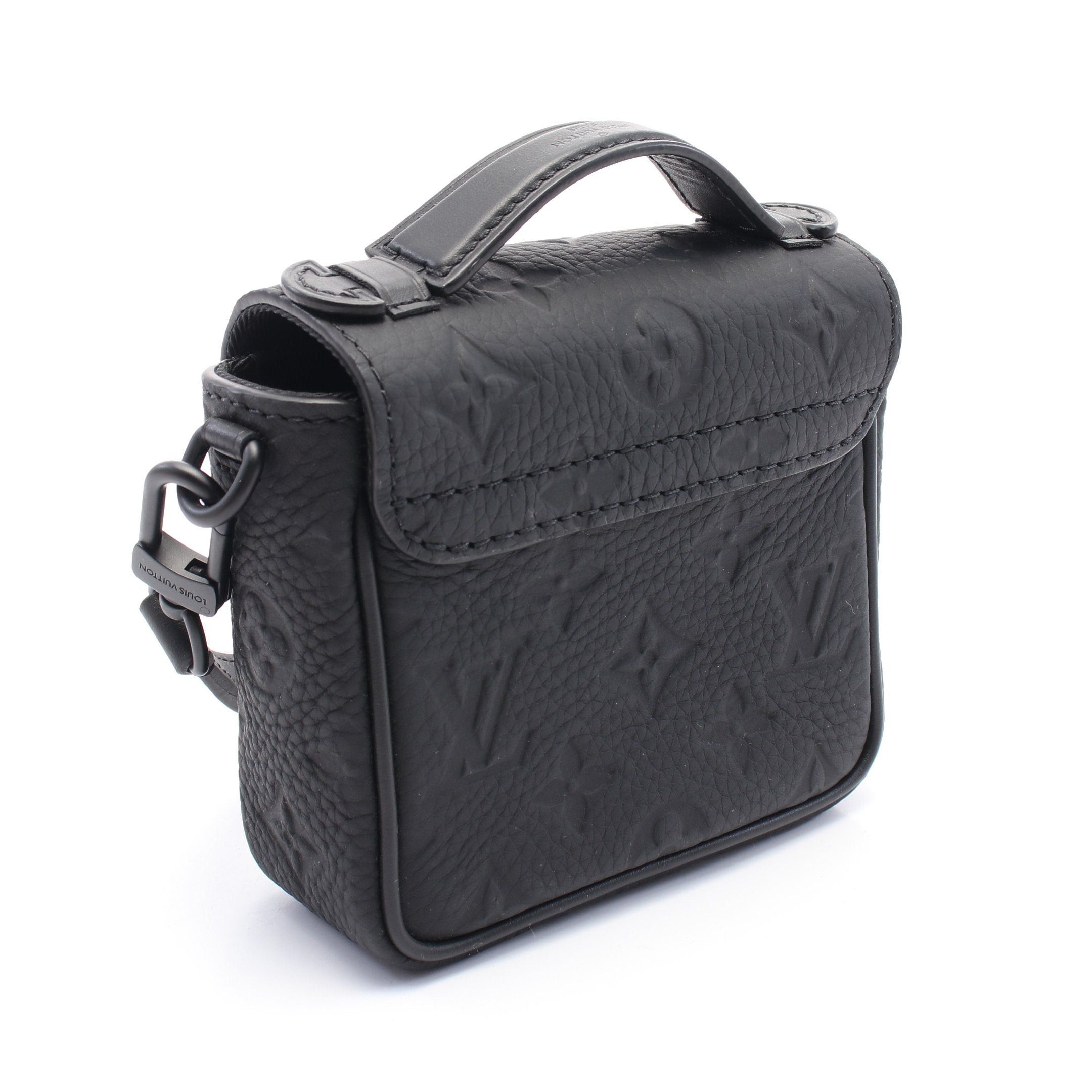 Louis Vuitton Louis Vuitton Pico S-Lock Taurillon Monogram Noir Handbag Leather Black Size ONE SIZE - 2 Thumbnail