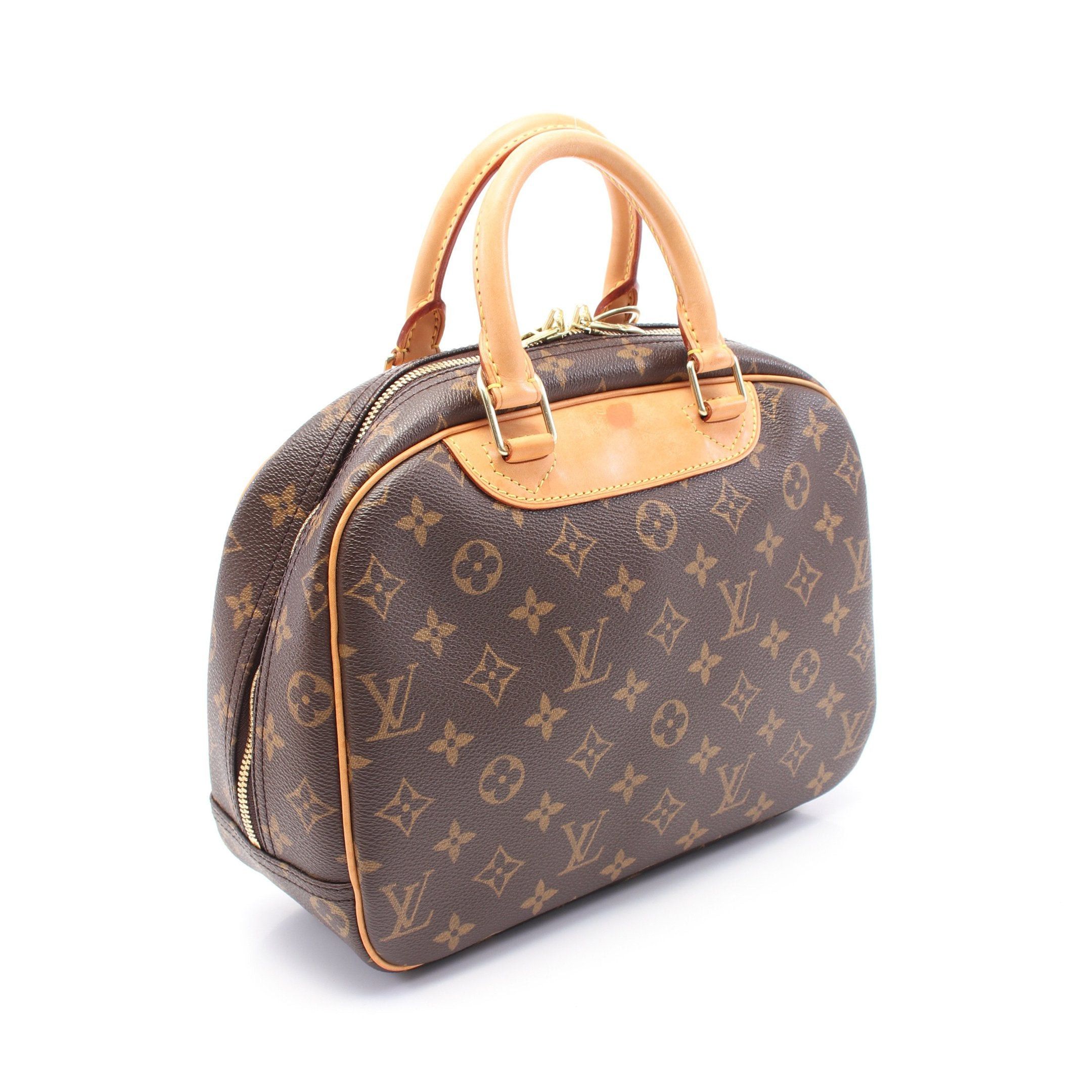 Louis Vuitton Louis Vuitton Trouville Monogram Handbag Leather Brown Size ONE SIZE - 2 Thumbnail