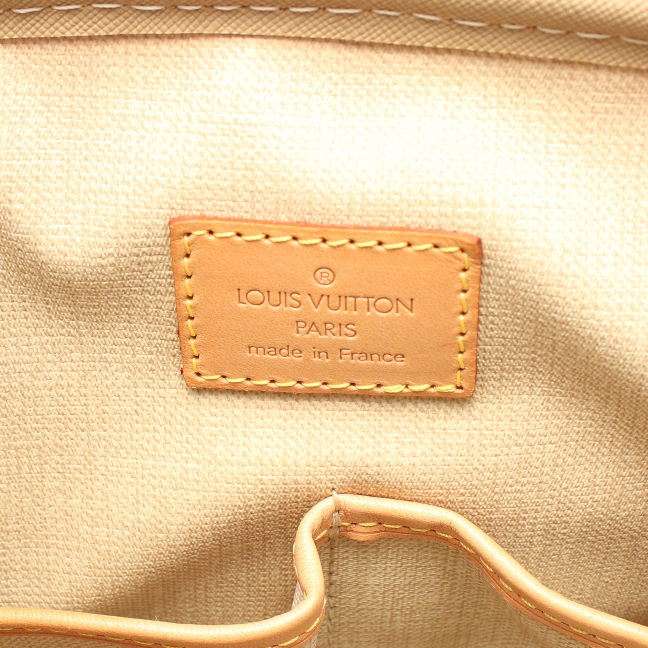 Louis Vuitton Louis Vuitton Trouville Monogram Handbag Leather Brown Size ONE SIZE - 4 Thumbnail