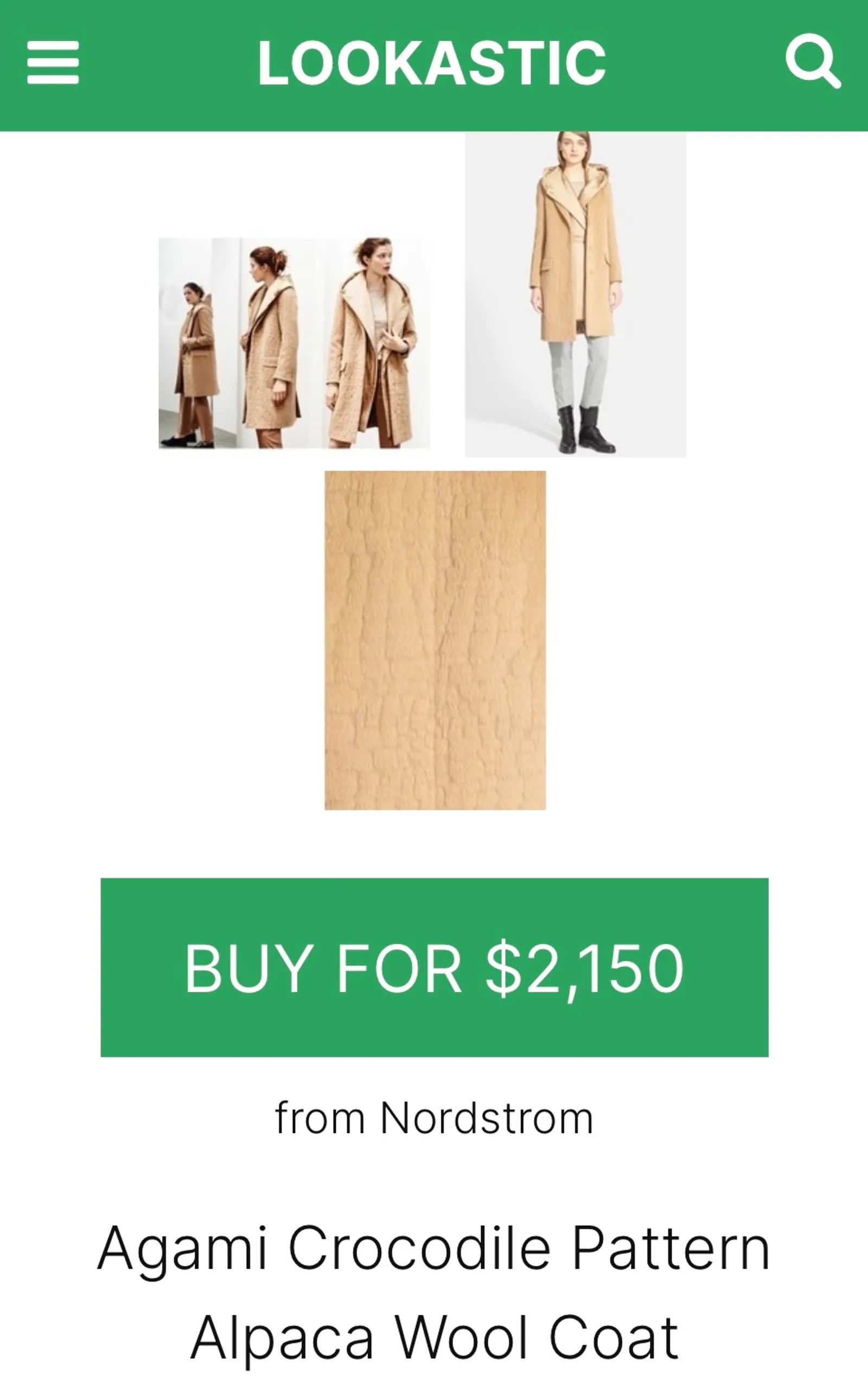 Max Mara Max Mara Agami Crocodile Pattern Alpaca Wool Coat Coat Size XS / US 0-2 / IT 36-38 - 4 Thumbnail