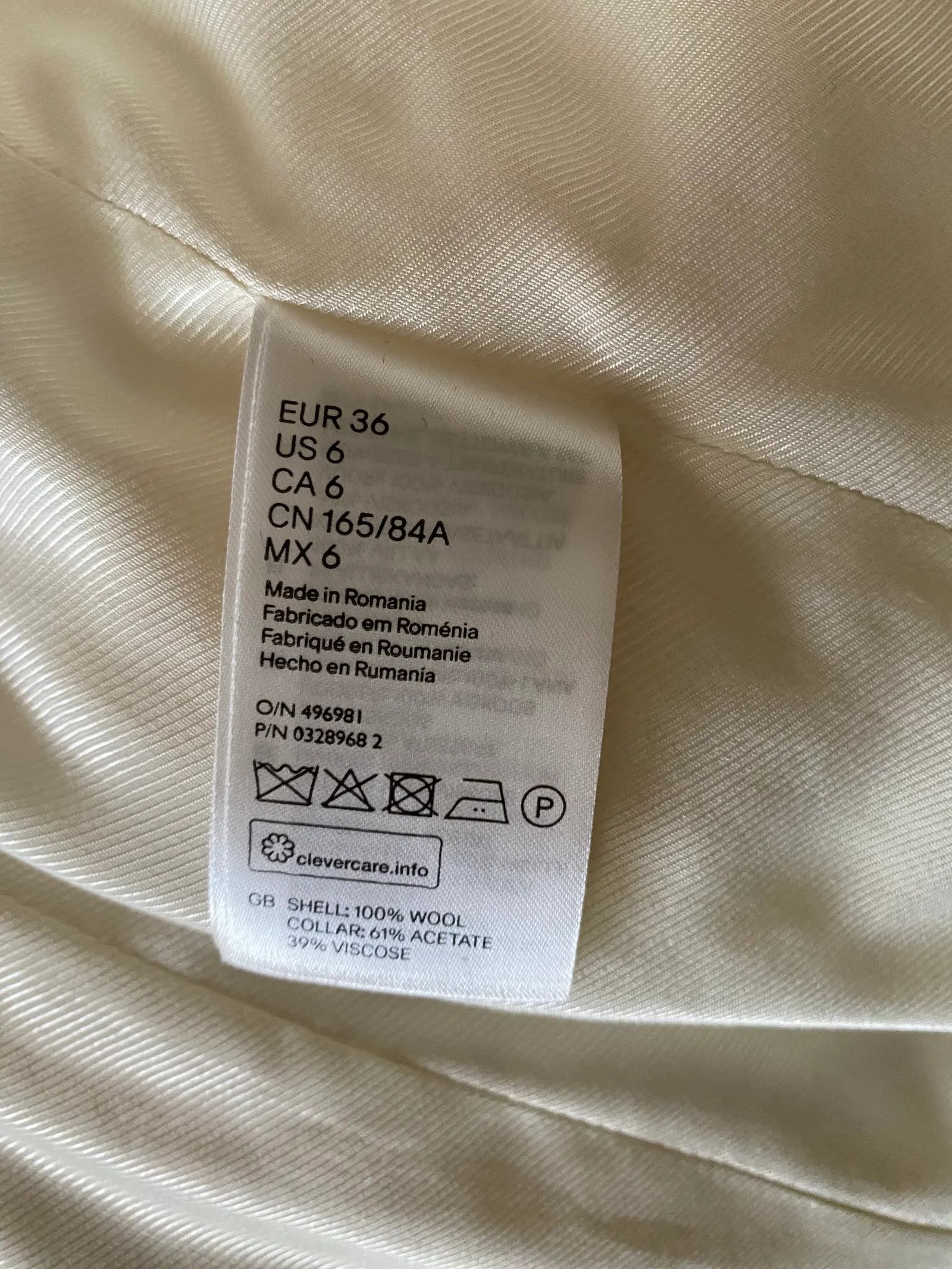 Balmain Balmain x H&M Figurnära kavaj Blazer Size XS / US 0-2 / IT 36-38 - 3 Thumbnail