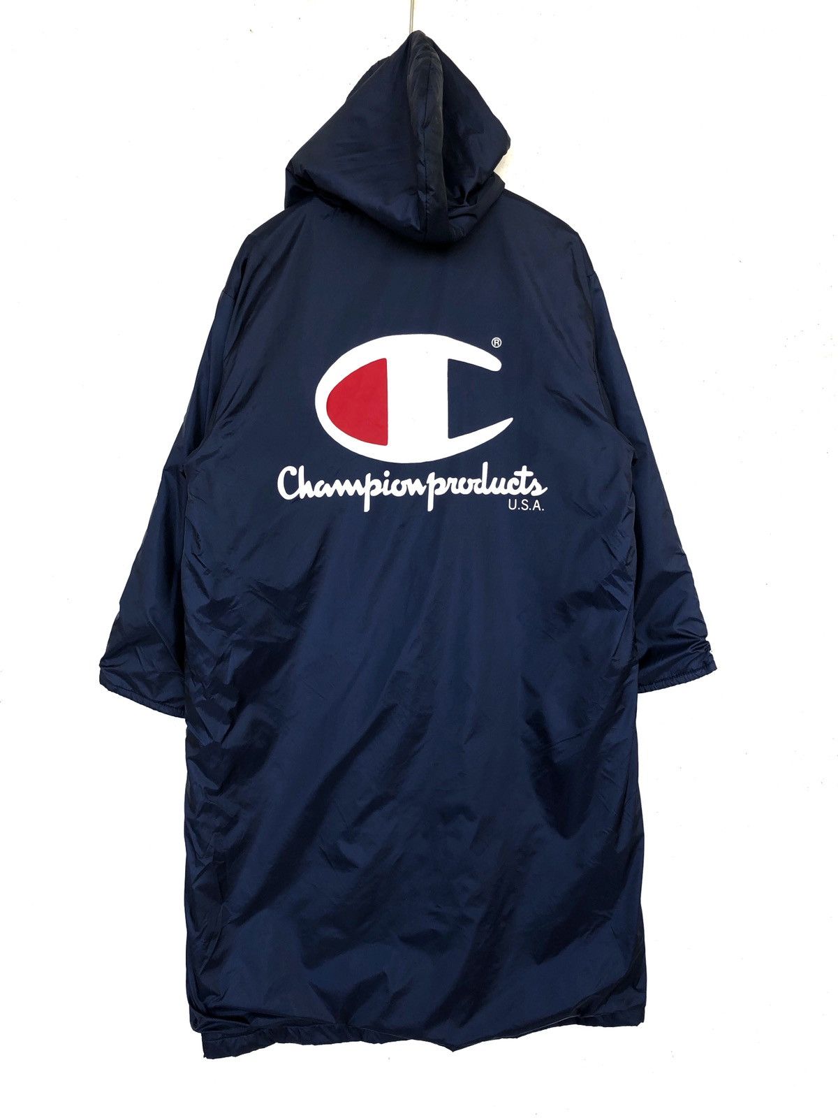 Champion Vintage Champion Big Logo Sherpa Oversize Hoodie Long Jacket Size US L / EU 52-54 / 3 - 1 Thumbnail